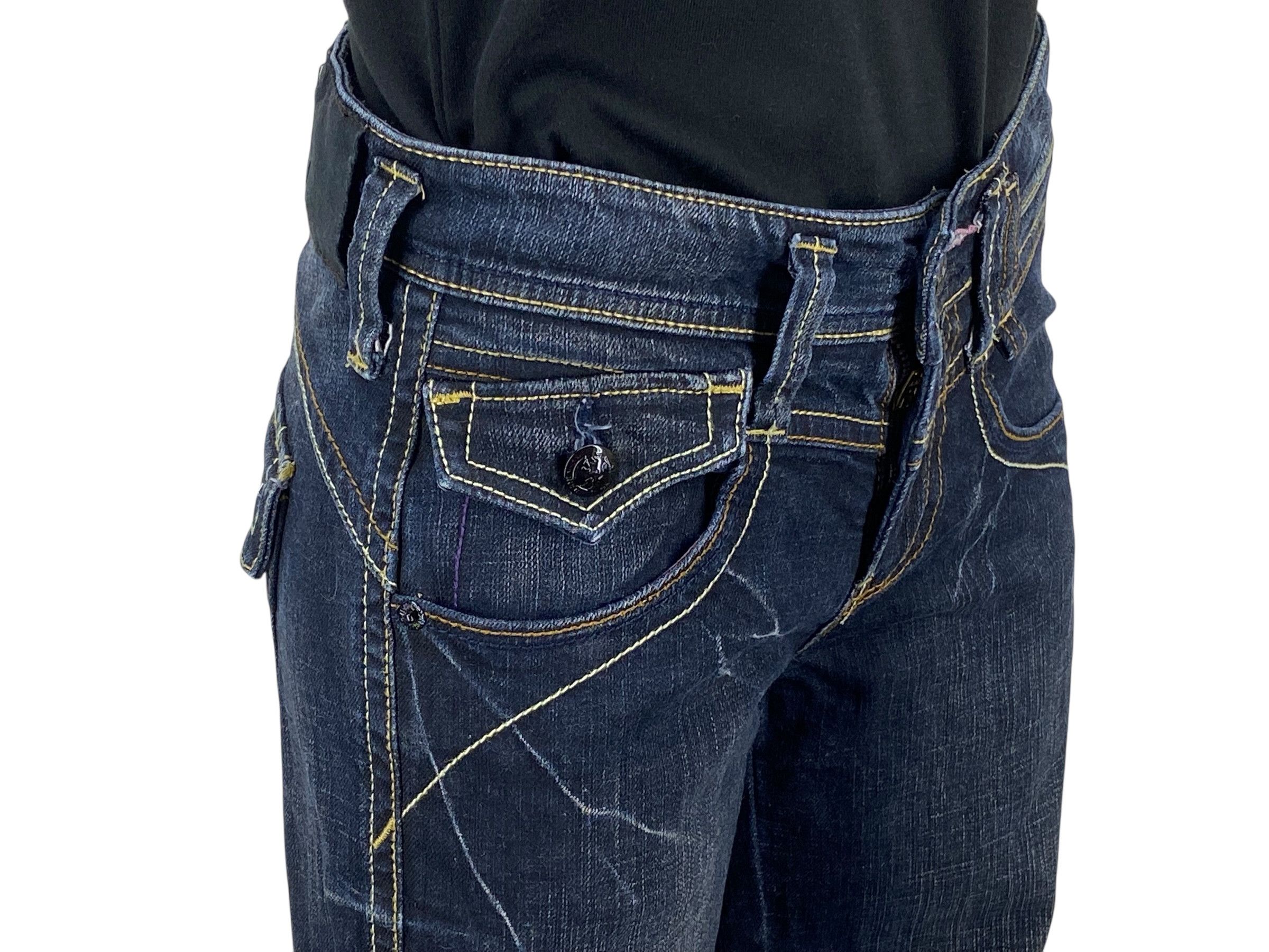 Japanese Brand Rush Hour Buckle Back Flare Pants Size US 28 / EU 44 - 6 Thumbnail