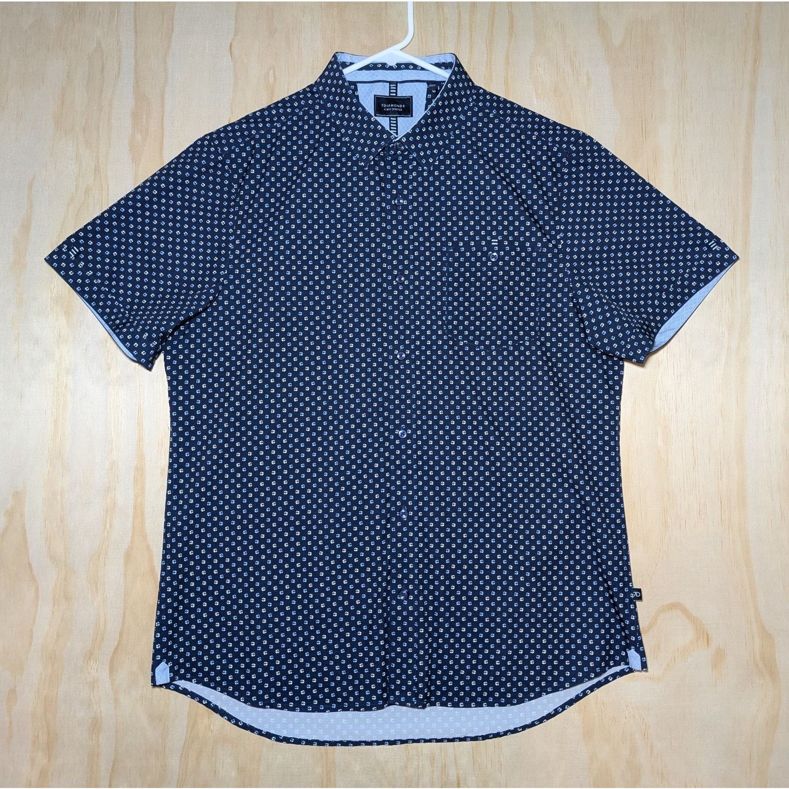 7Diamonds 7 Diamonds Men's Large Break Free Stretch Short Sleeve Shirt Size US L / EU 52-54 / 3 - 1 Thumbnail