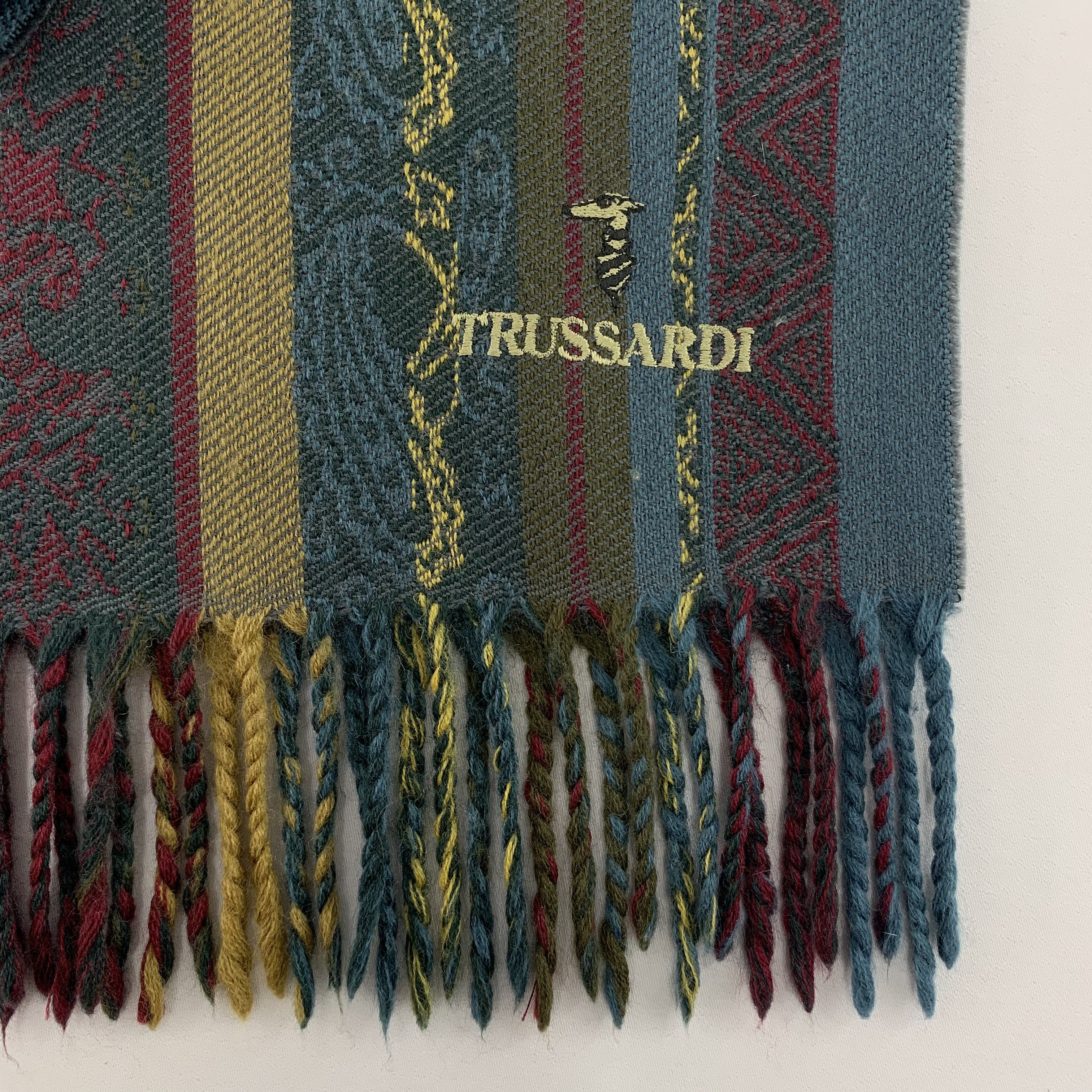 Trussardi Trussardi Scarf Wool Muffler Neck Wrap BL4375 Size ONE SIZE - 5 Thumbnail