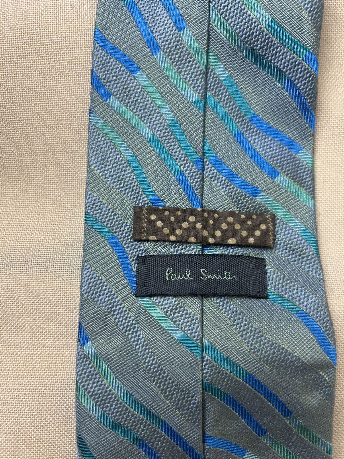 Paul Smith Paul Smith blue abstract Silk Mens Tie Size ONE SIZE - 5 Thumbnail