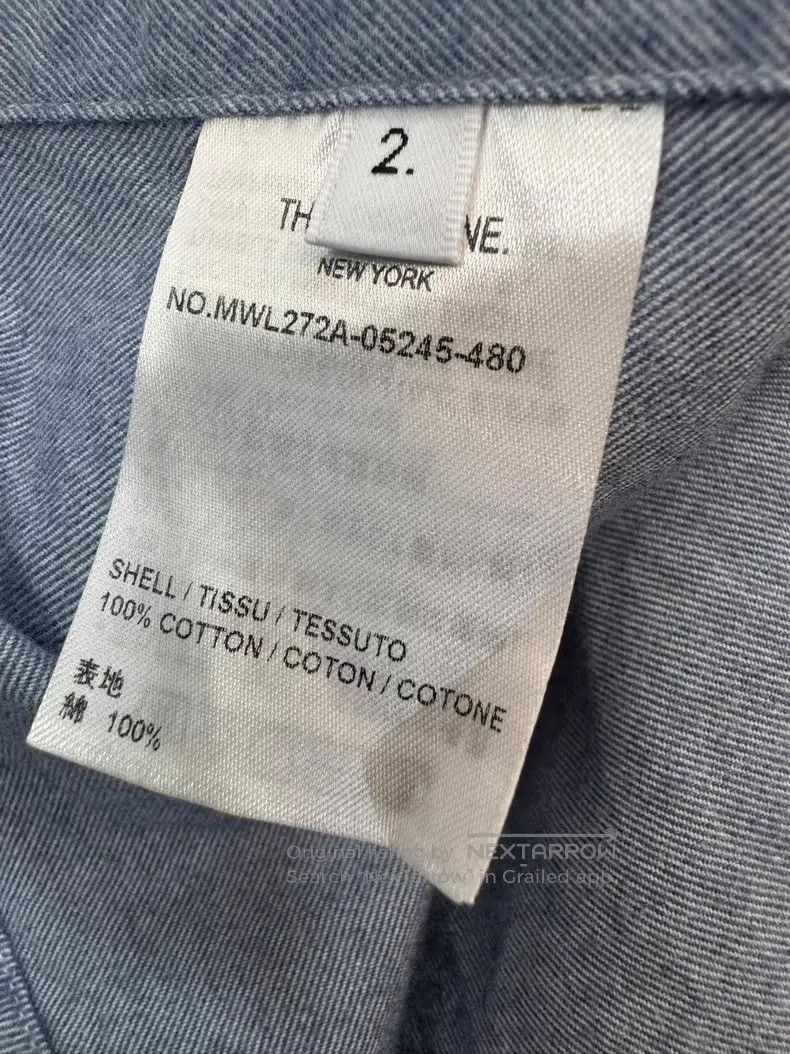 Thom Browne Thom Browne Autumn/Winter Fleece Four-stripe Shirt Size US M / EU 48-50 / 2 - 5 Thumbnail