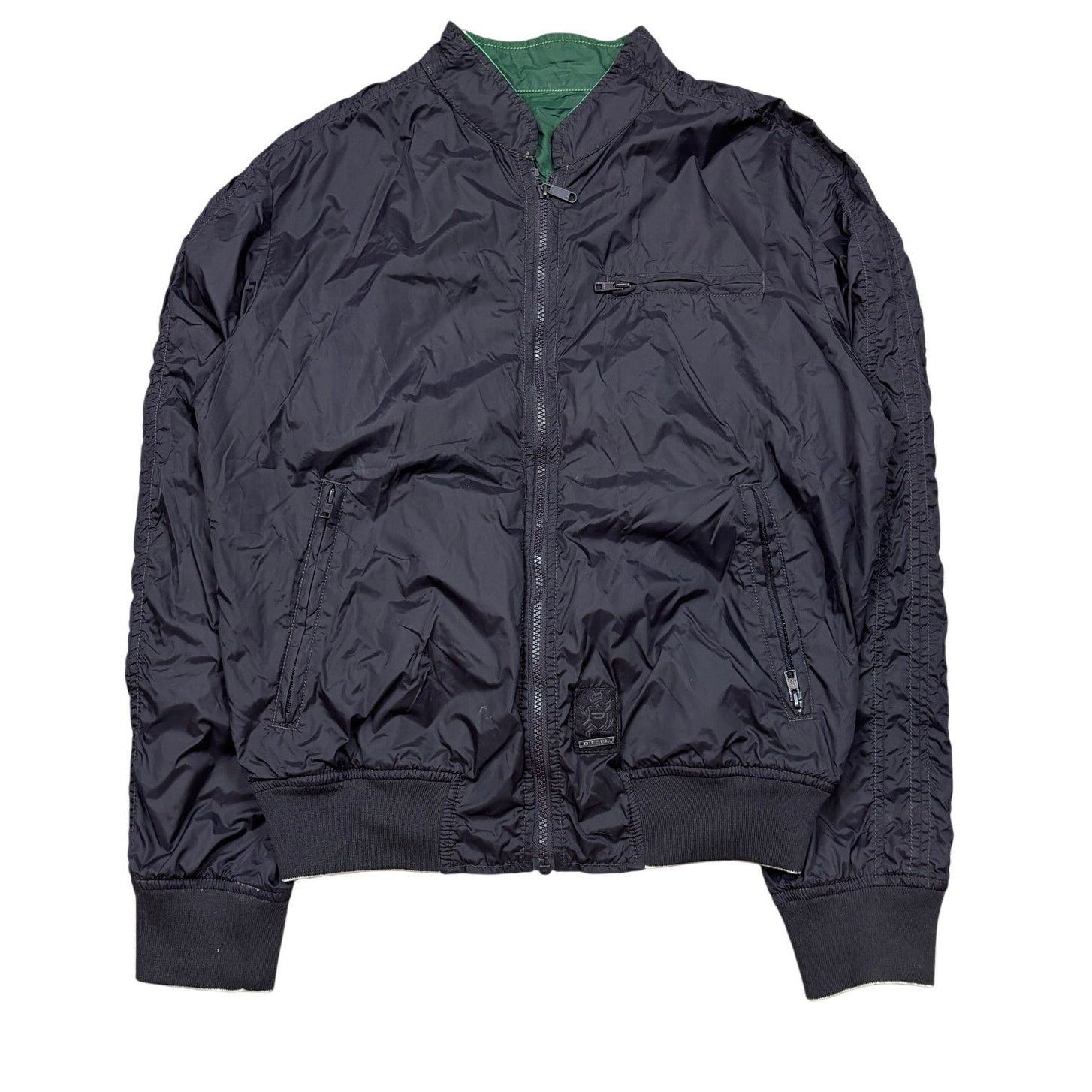 Diesel EUC Diesel Reversible Nylon Bomber Jacket Men's Large Size US L / EU 52-54 / 3 - 1 Thumbnail