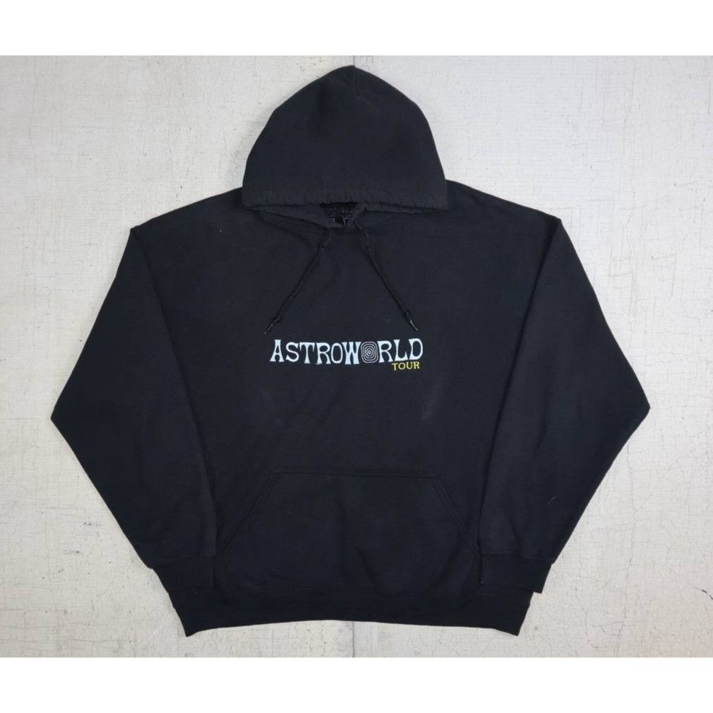 Vintage TRAVIS SCOTT Astroworld Tour Hoodie Men's L Black Wish You Size US L / EU 52-54 / 3 - 1 Thumbnail