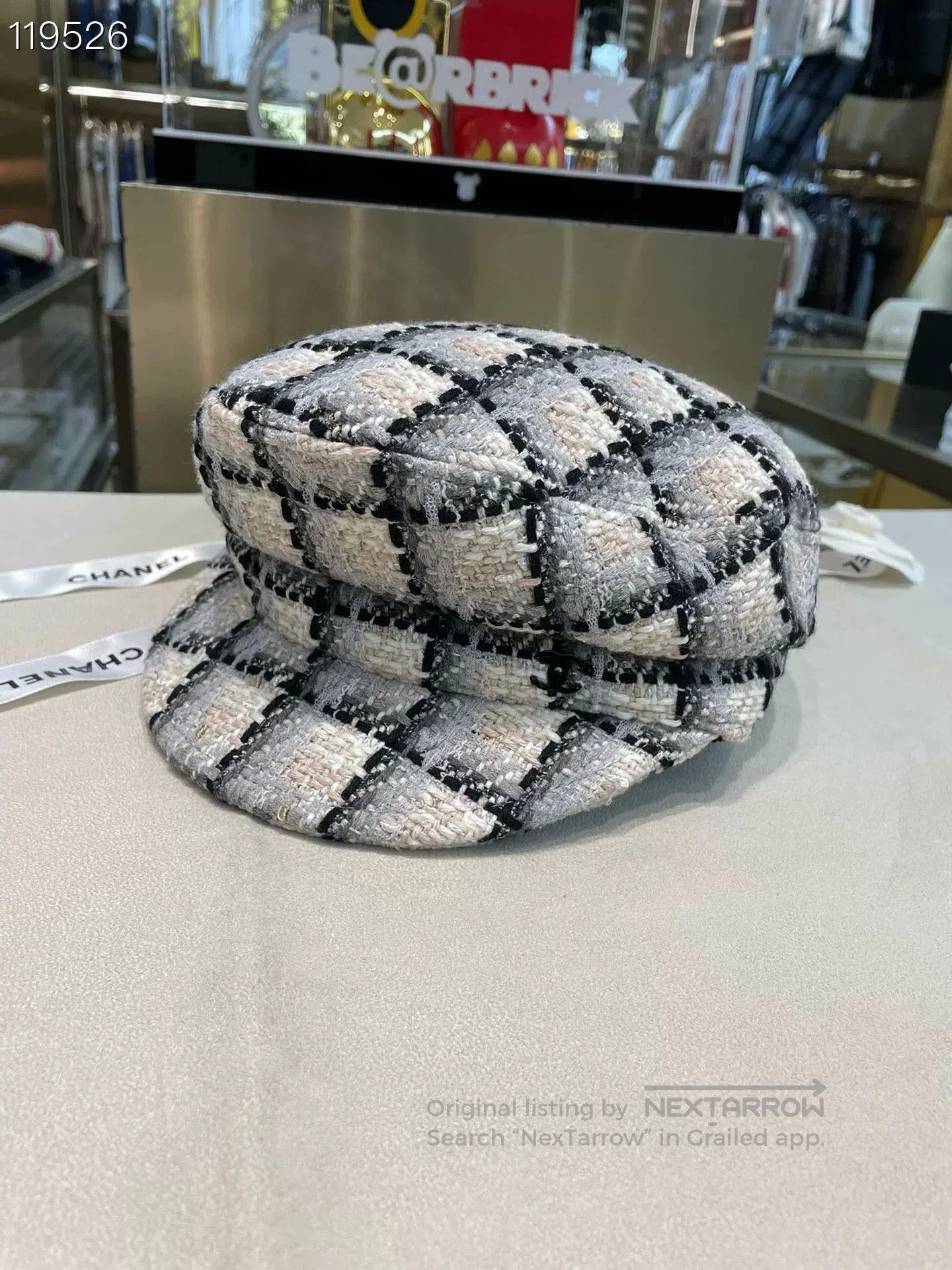 Chanel Chanel 22K Tweed Check Newsboy Cap. Size ONE SIZE - 2 Thumbnail