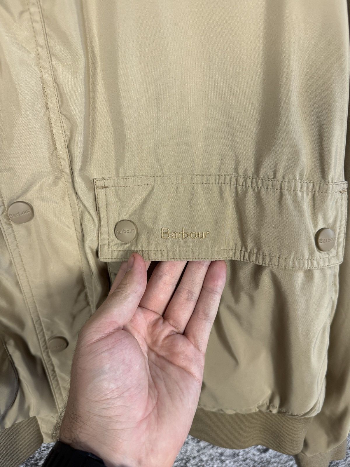 Barbour Barbour Lightweight Mettalic Flyer Beige Jacket Military XXL Size US XXL / EU 58 / 5 - 6 Thumbnail