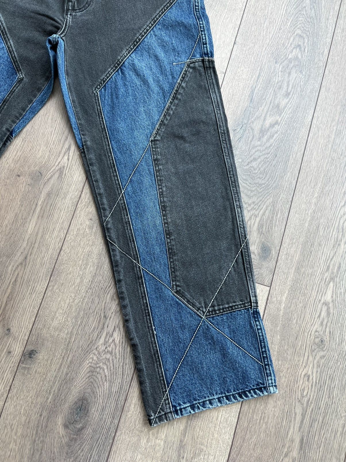 Supreme Supreme 2-Tone Paneled Denim Jeans “Black” 32 Size US 32 / EU 48 - 8 Thumbnail