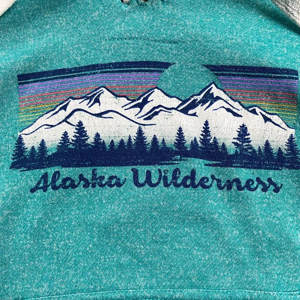 Other Lone Rock Hoodie Womens Small Blue Alaska Wilderness Cotton Size S / US 4 / IT 40 - 2 Thumbnail