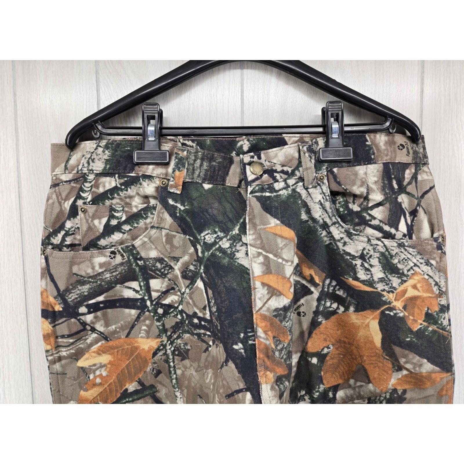 Wrangler VINTAGE Wrangler Fusion 3D Forest Camo Jeans Pants Mens 36x30 Double Knee Hunting Denim 5-Pocket Regular Straight Size US 36 / EU 52 - 3 Thumbnail