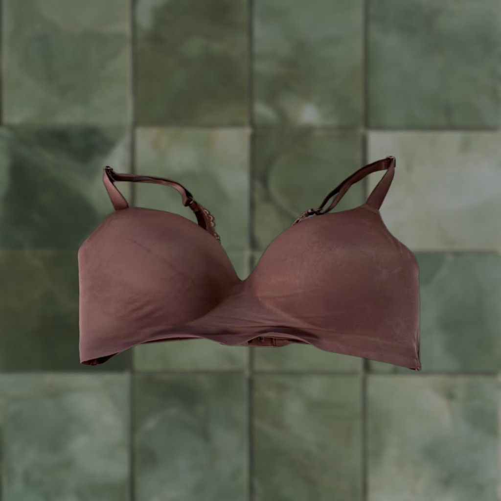 Vintage Soma Intimates T-Shirt Bra 40C Mochaccino Lace Wireless Womens Size ONE SIZE - 1 Thumbnail