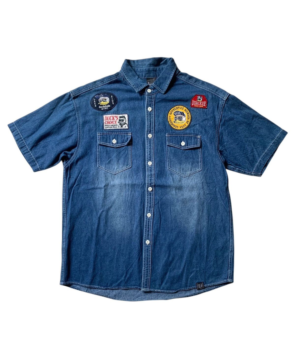 Japanese Brand Vintage B One Soul denim shirt with patch Size US L / EU 52-54 / 3 - 1 Thumbnail