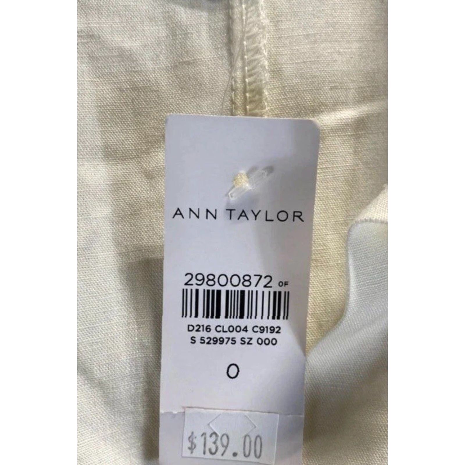 Ann Taylor ANN TAYLOR Women’s Ivory ShortSleeve ElasticWaist Romper Dress Size 0 NEW NWT Size XS / US 0-2 / IT 36-38 - 6 Thumbnail