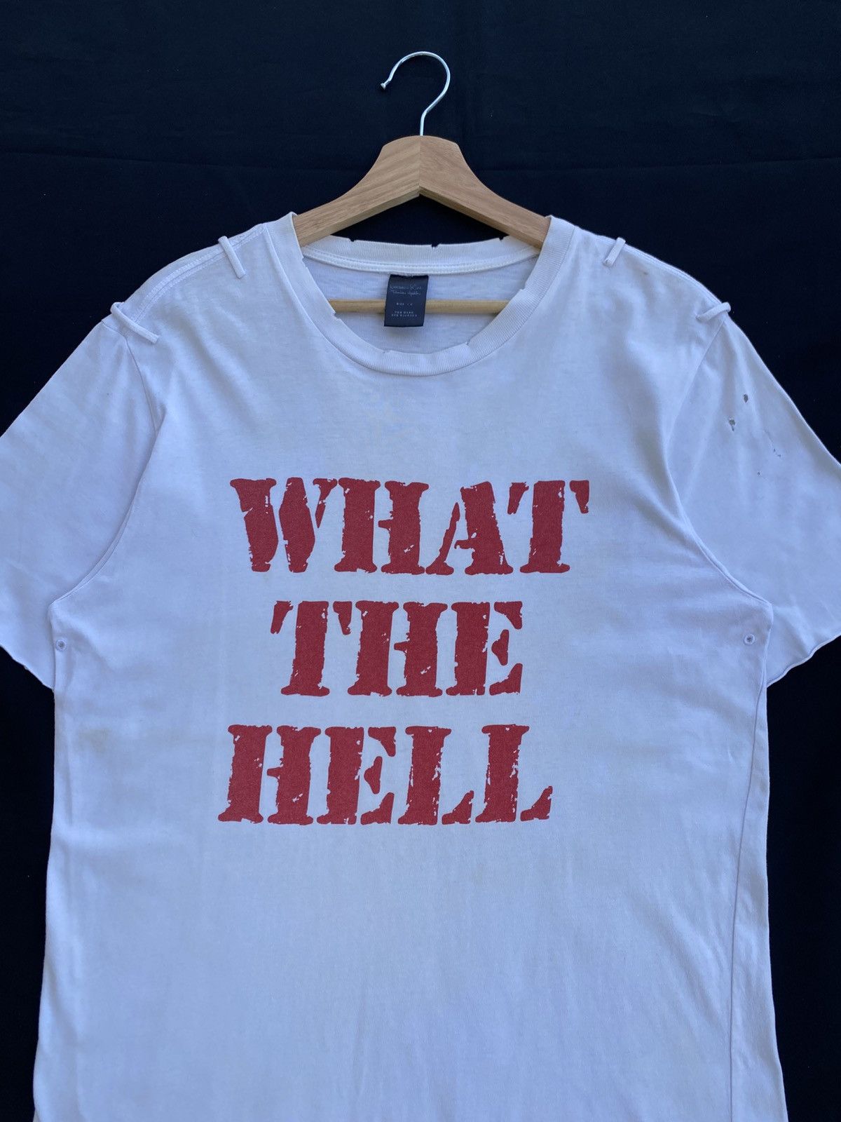 Japanese Brand Rare "What The Hell" Inspired by Number (N)ine Tshirt Size US L / EU 52-54 / 3 - 1 Thumbnail