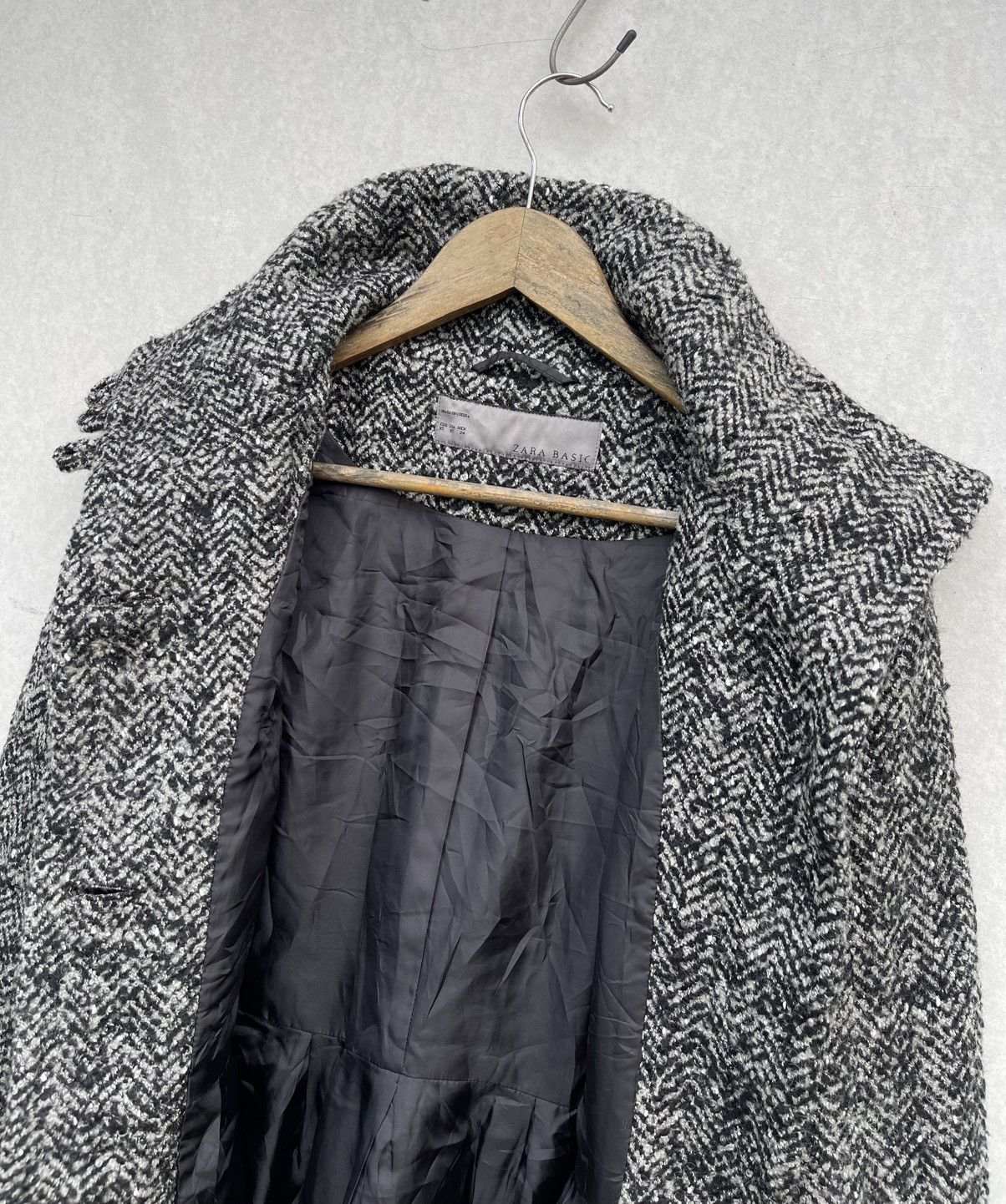 Designer × Zara ZARA BASIC WOMEN'S WOOL HIGH COLLAR COAT/JACKET Size XS / US 0-2 / IT 36-38 - 10 Thumbnail