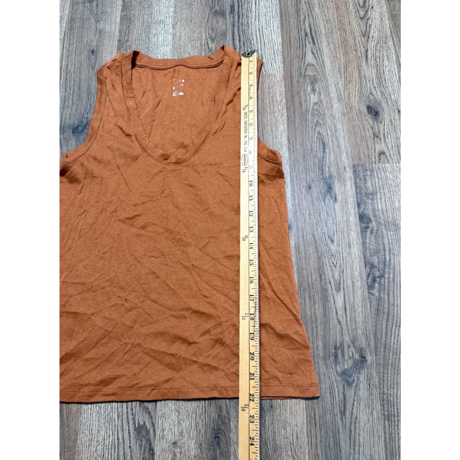 Vintage A New Day Tank Top Women's Large Orange Scoop Neck Size L / US 10 / IT 46 - 4 Thumbnail