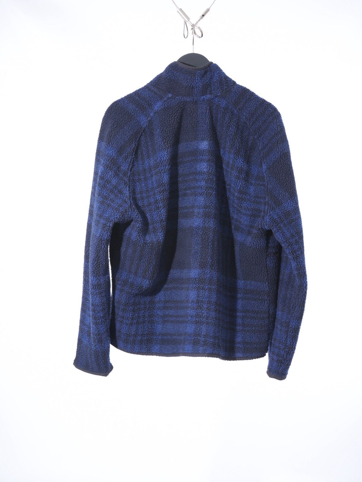 Percival Percival Teddy Fleece Plaid Checkered Blue Jacket Size US XL / EU 56 / 4 - 6 Thumbnail