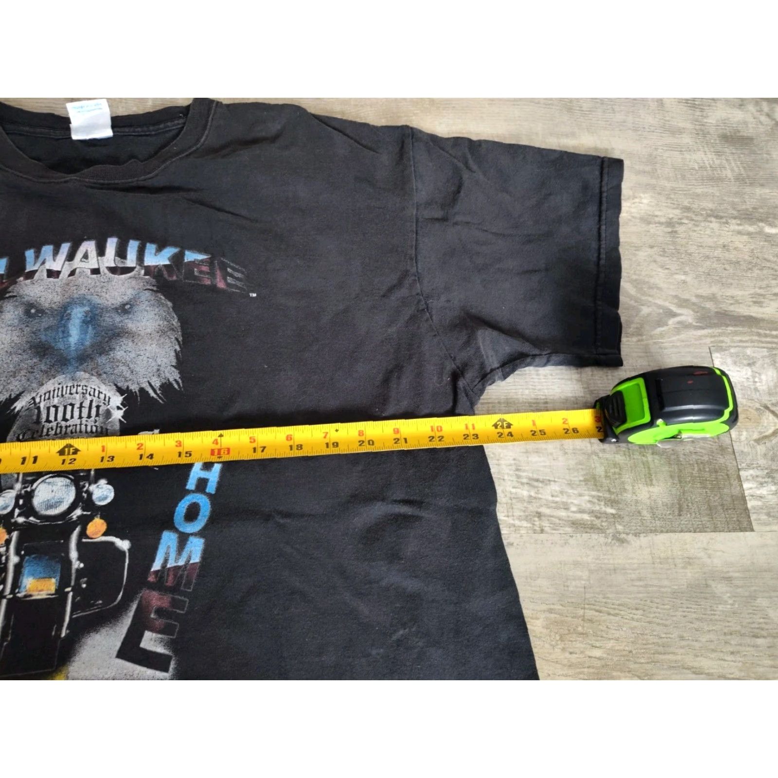 Delta VINTAGE Milwaukee 100th Anniversary Motorcycle Run T-Shirt XL Men Biker Graphic Print Distressed 90s Black Size US XL / EU 56 / 4 - 6 Thumbnail