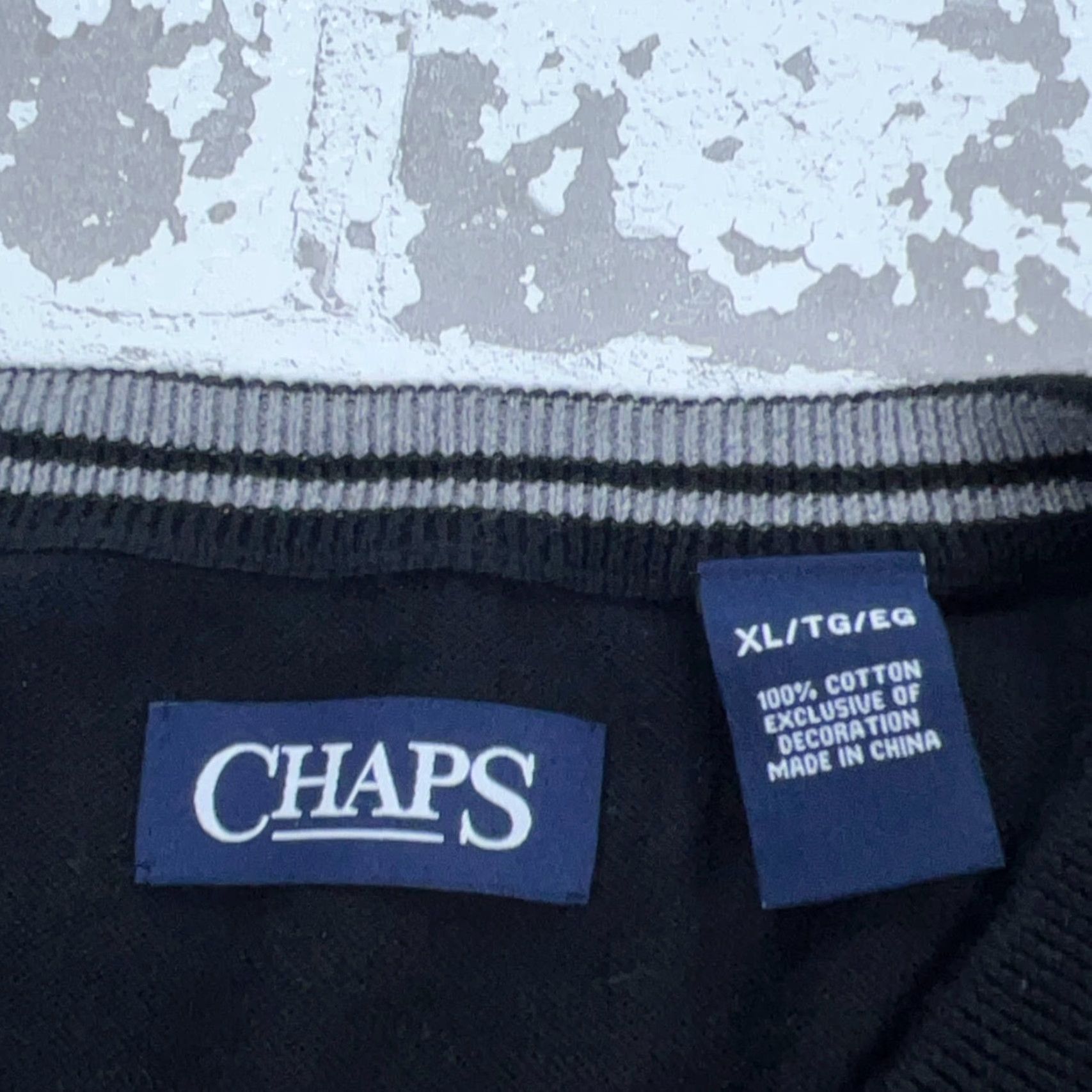Chaps Chaps Vest Sweater Men XL Black Cotton Knit Casual Modern Logo Golf Tennis Adult Size US XL / EU 56 / 4 - 5 Thumbnail