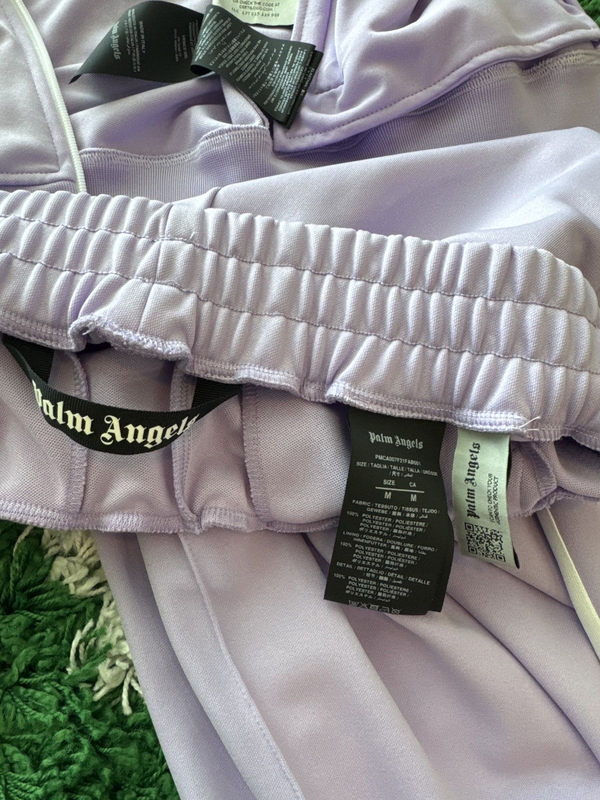 Palm Angels Palm Angels Classic Track Jacket & Pants Lilac/White Size US L / EU 52-54 / 3 - 9 Thumbnail