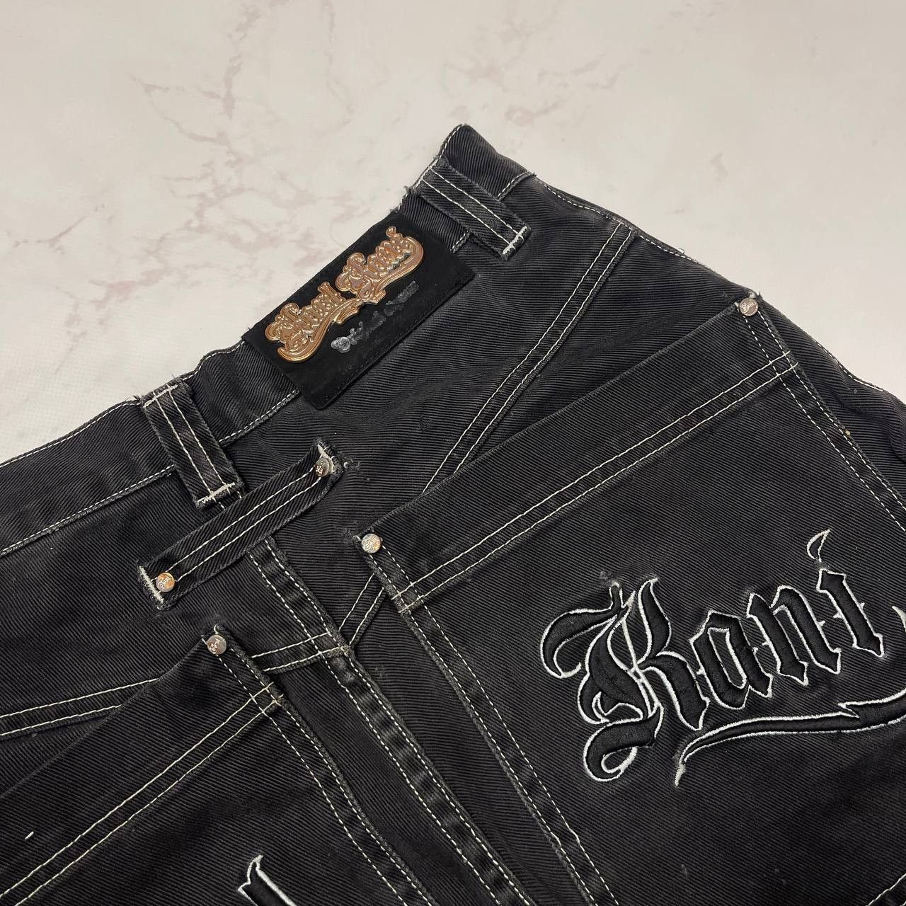 Karl Kani Karl Kani Vintage Tupac Style Denim Pants Y2k 2000s RARE Size US 30 / EU 46 - 13 Thumbnail