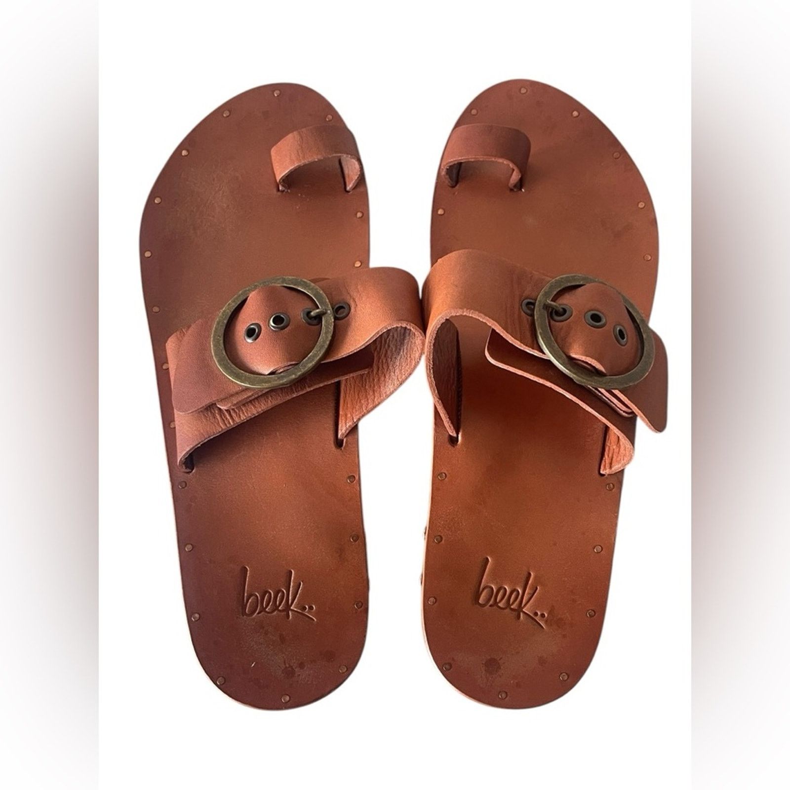 beek Beek Swift Loop Toe Sandal - Brown Size:9 Size US 9 / IT 39 - 4 Thumbnail