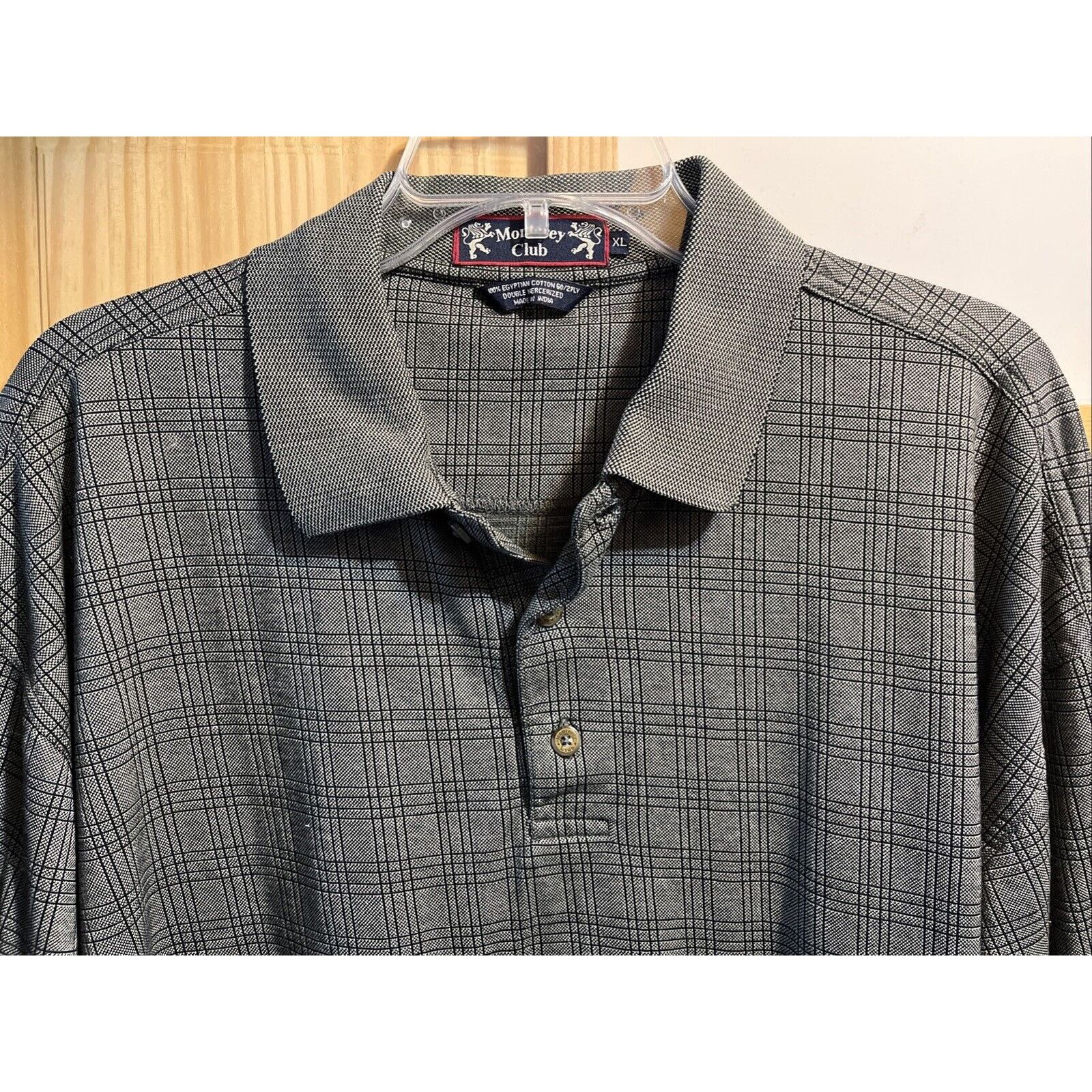Other Monterey Club VTG Mens XL Gray SS Egyptian Cotton Polo Shirt Size US XL / EU 56 / 4 - 4 Thumbnail