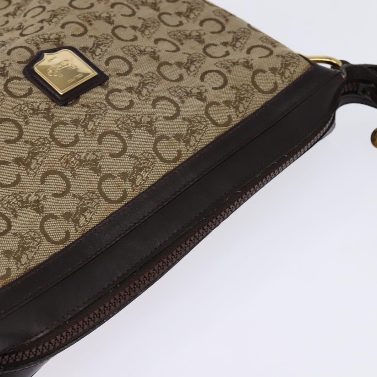 Celine CELINE C Sulky Shoulder Bag Canvas Brown Gold Size ONE SIZE - 6 Thumbnail