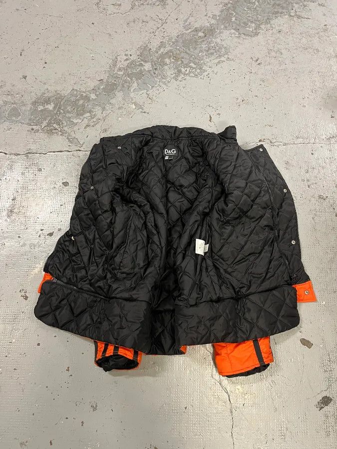 Dolce & Gabbana AW2003 Dolce & Gabbana Spatial Tactical Orange Puffer Jacket Size US M / EU 48-50 / 2 - 12 Thumbnail