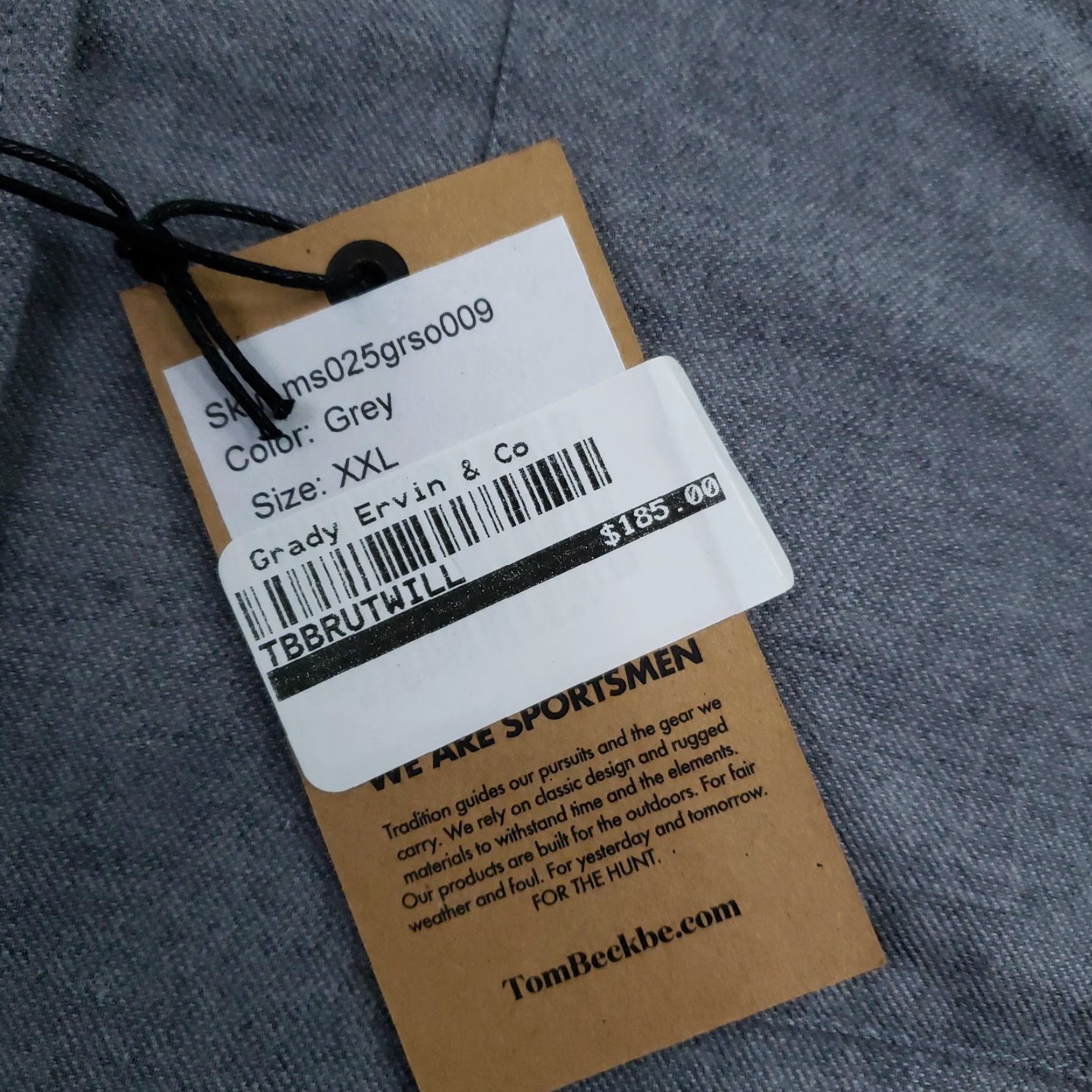 Vintage Tom Beckbe Shirt Mens 2XL Gray Twill Button Down Long Sleeve Outdoor Work Shirt Mens 2XL Gray Twill Button Down Long Sleeve Hunting Outdoor Shirt Size US XXL / EU 58 / 5 - 6 Thumbnail