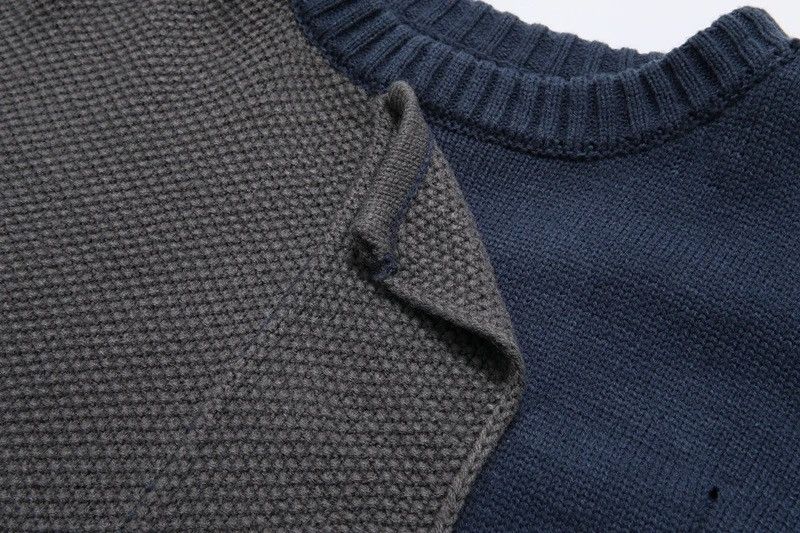 Japanese Brand × Vintage Retro punk grunge distressed patchwork knitwear sweater y2k Size US L / EU 52-54 / 3 - 9 Thumbnail