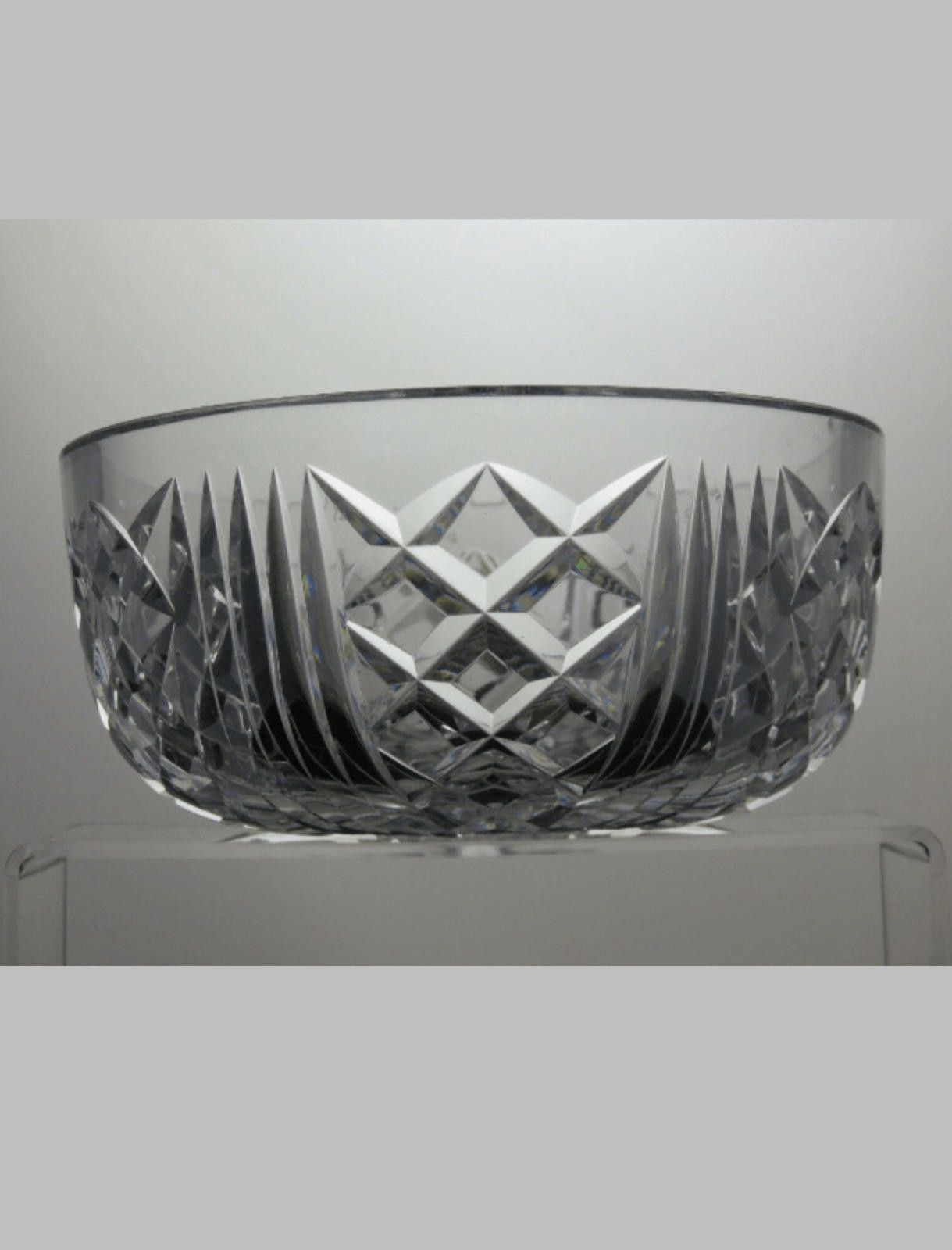 The Unbranded Brand Cut Glass Crystal Salad Fruit Serving Bowl Diameter 3 7/8" Size ONE SIZE - 1 Thumbnail