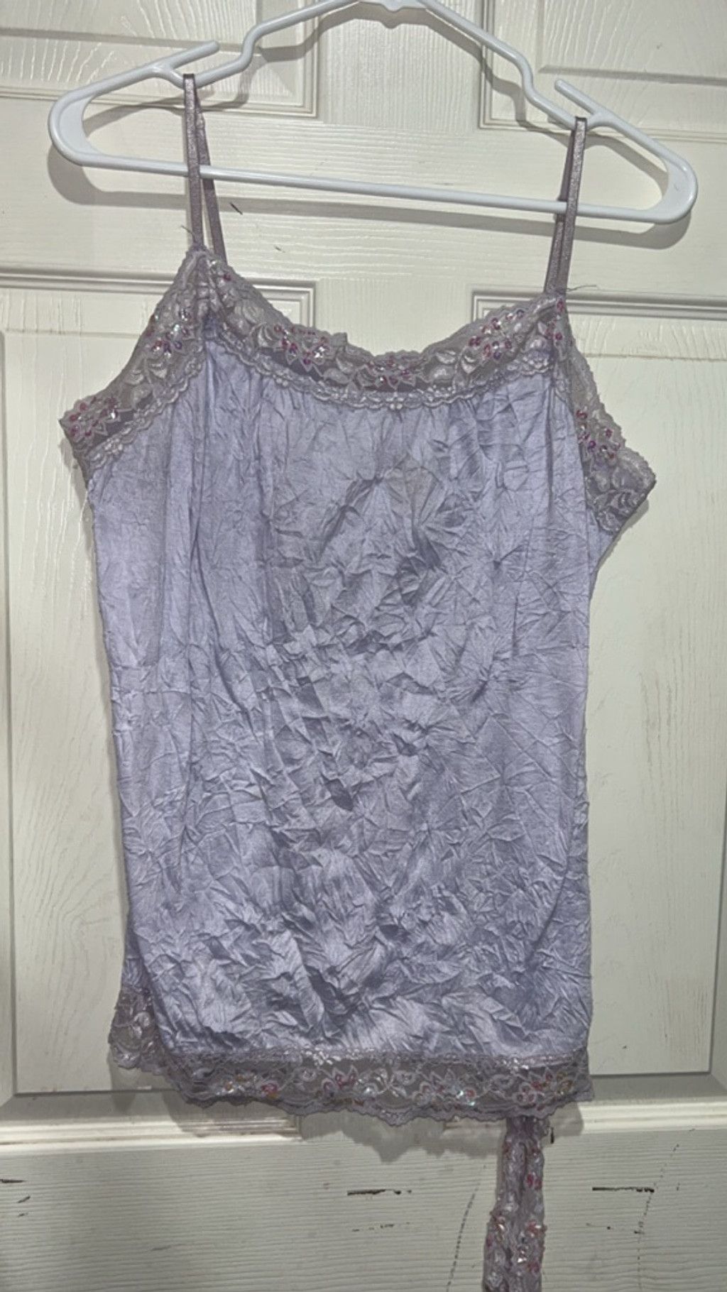 Volcom Women's Vol.1 Camisole XL Lavender Pink Lace Trim Size XL / US 12-14 / IT 48-50 - 1 Thumbnail