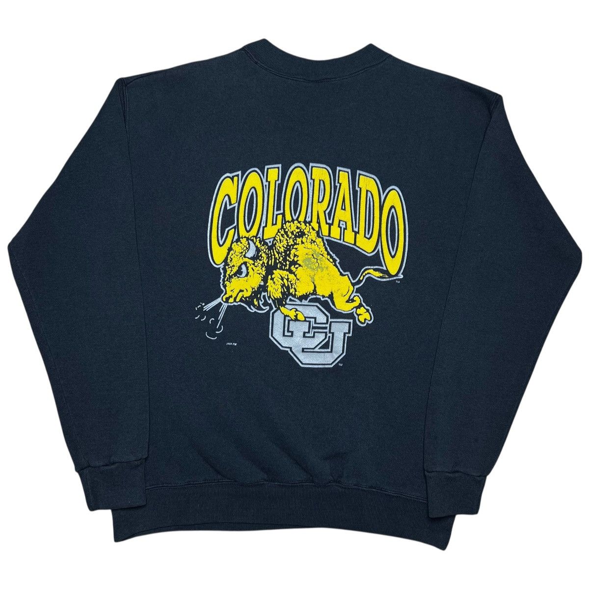 NCAA 1989 NCAA Colorado Buffaloes Mascot Double Sided Sweatshirt Size US XL / EU 56 / 4 - 2 Thumbnail