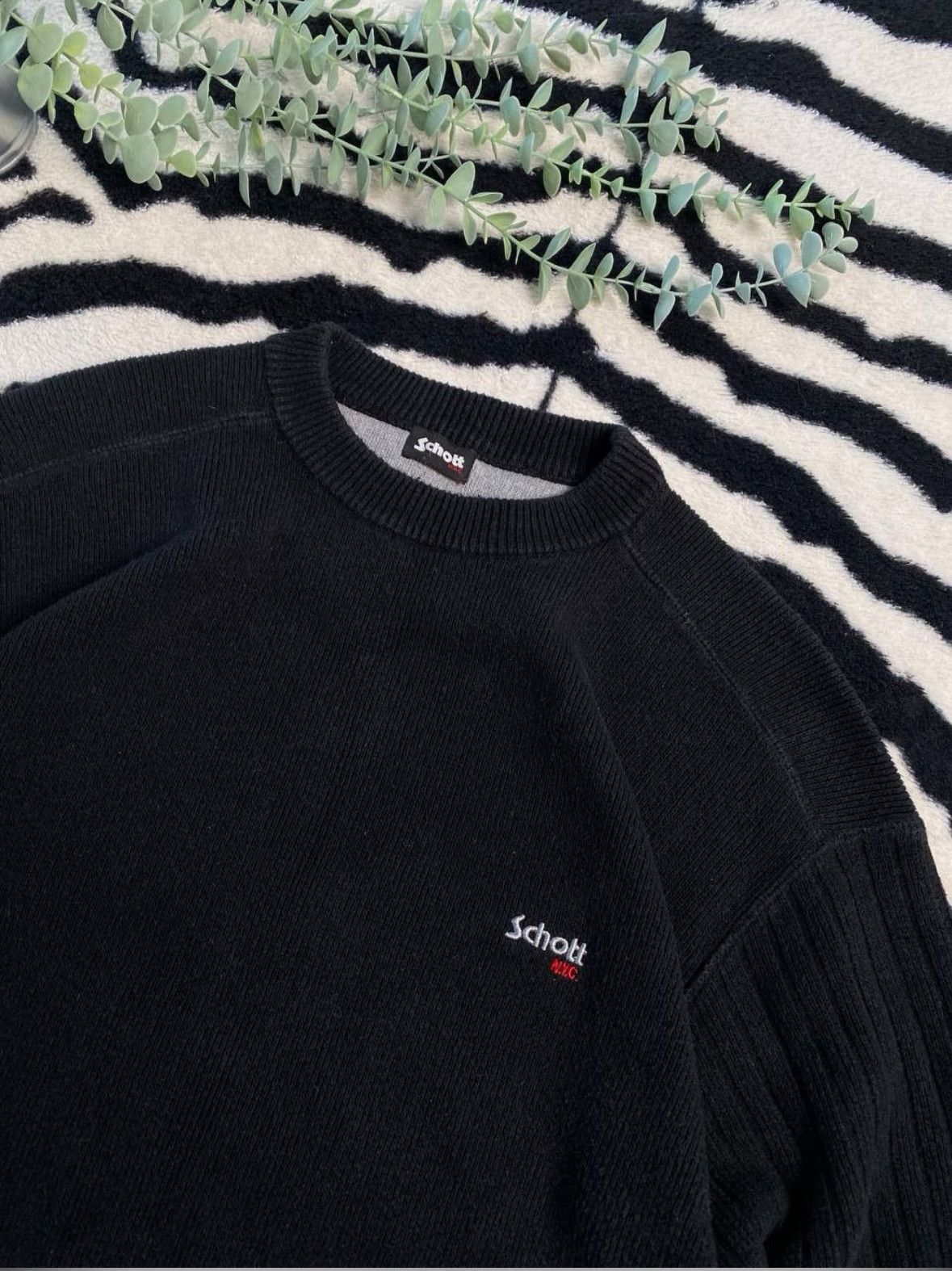 Schott × Vintage Vintage sweatshirt shcott knite travis scott boxy fit Size US XL / EU 56 / 4 - 4 Thumbnail