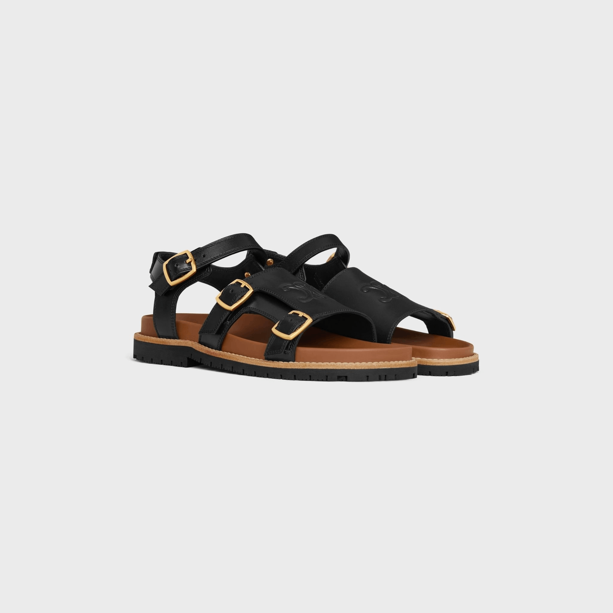 Celine o1bcso1str0625 359743644C Sandals in Black Size US 6 / IT 36 - 4 Thumbnail