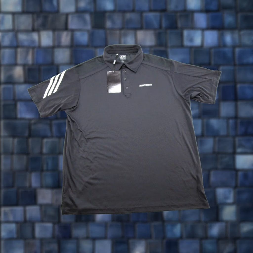 Adidas NWT adidas Golf Climalite Polo Shirt Size L Black Logo Polo Shirt Mens Regular Large w/ Logo Size US L / EU 52-54 / 3 - 1 Thumbnail