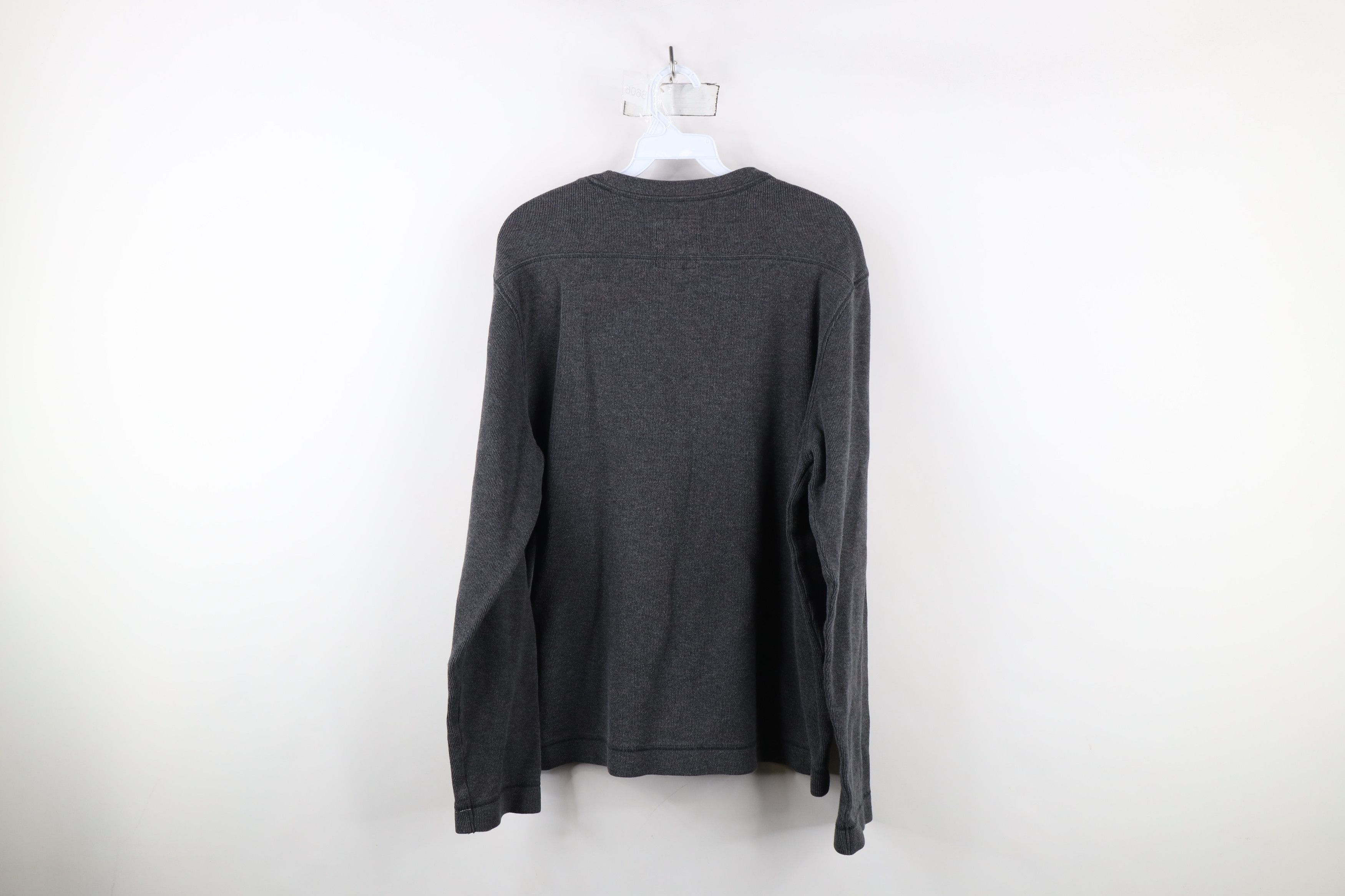 Gap × Vintage Vintage 90s Y2K Gap Ribbed Knit Long Sleeve T-Shirt Gray Size US M / EU 48-50 / 2 - 9 Thumbnail