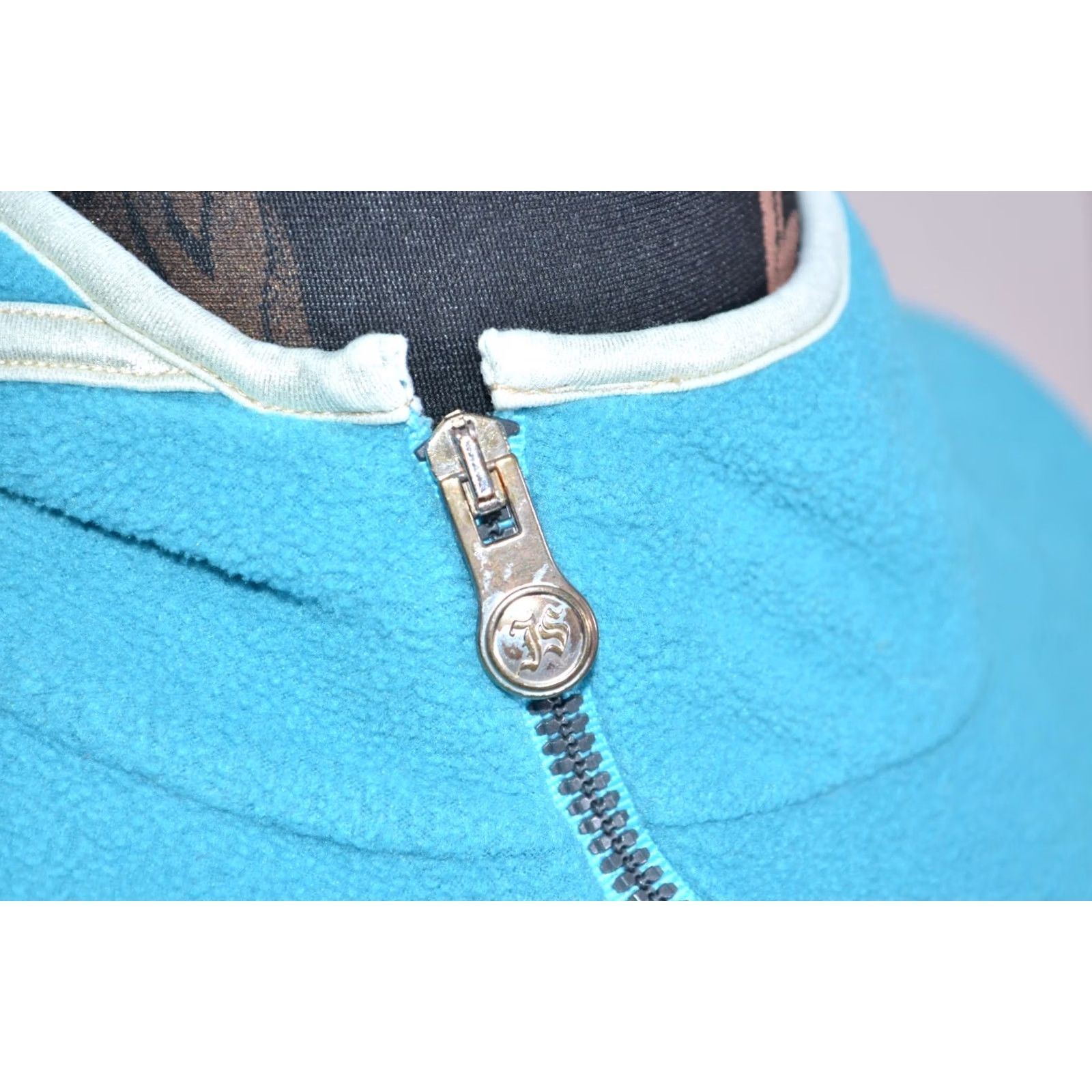 Vintage JET SET Women's Fleece Jumper Full Zip With Pockets S Blue Jumper Middle Sized Adult Womens Size S / US 4 / IT 40 - 5 Thumbnail