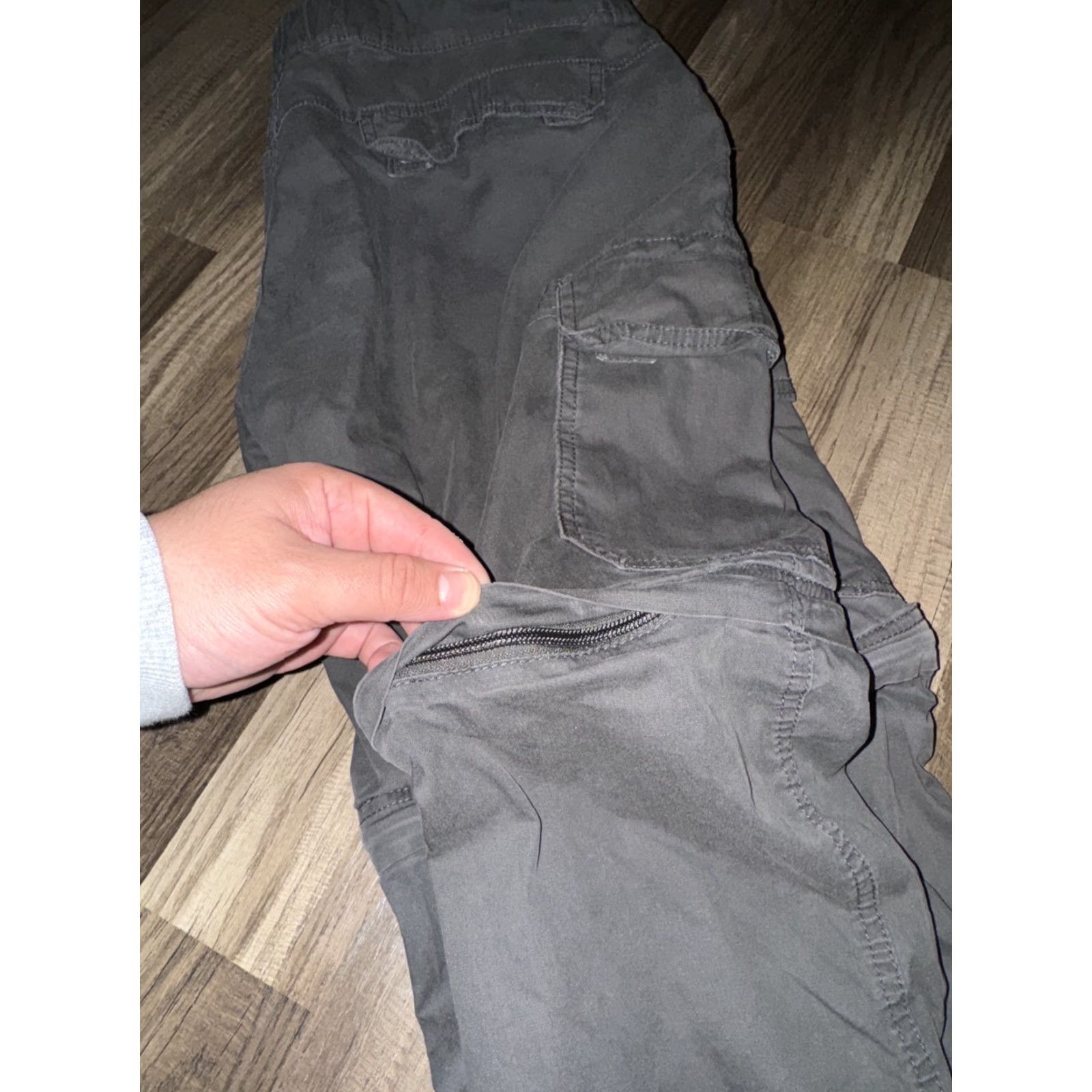 Vintage BC Clothing Co Convertible Pants Cargos Grey XL 38x30 Size US 36 / EU 52 - 4 Thumbnail