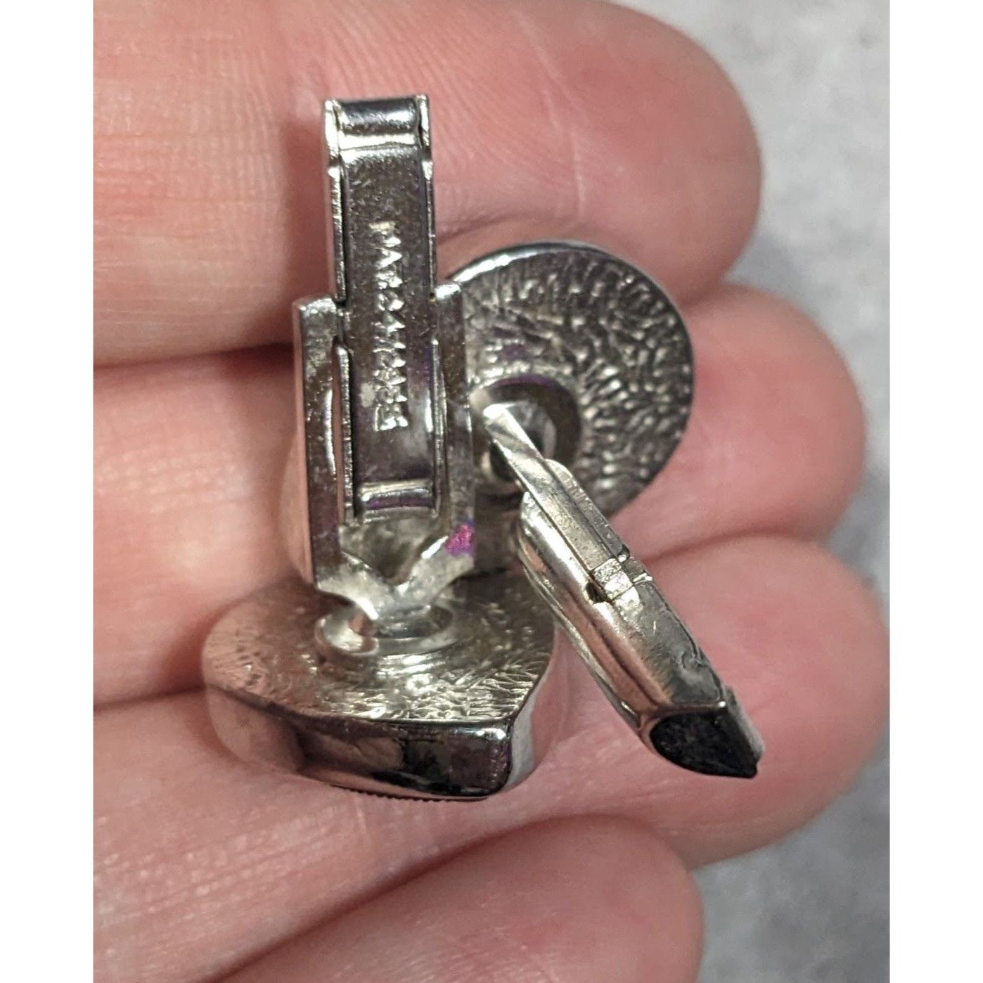 Other Vintage Bohemian Stile Teardrop Silver Tone And Black Cuffli Size ONE SIZE - 6 Thumbnail