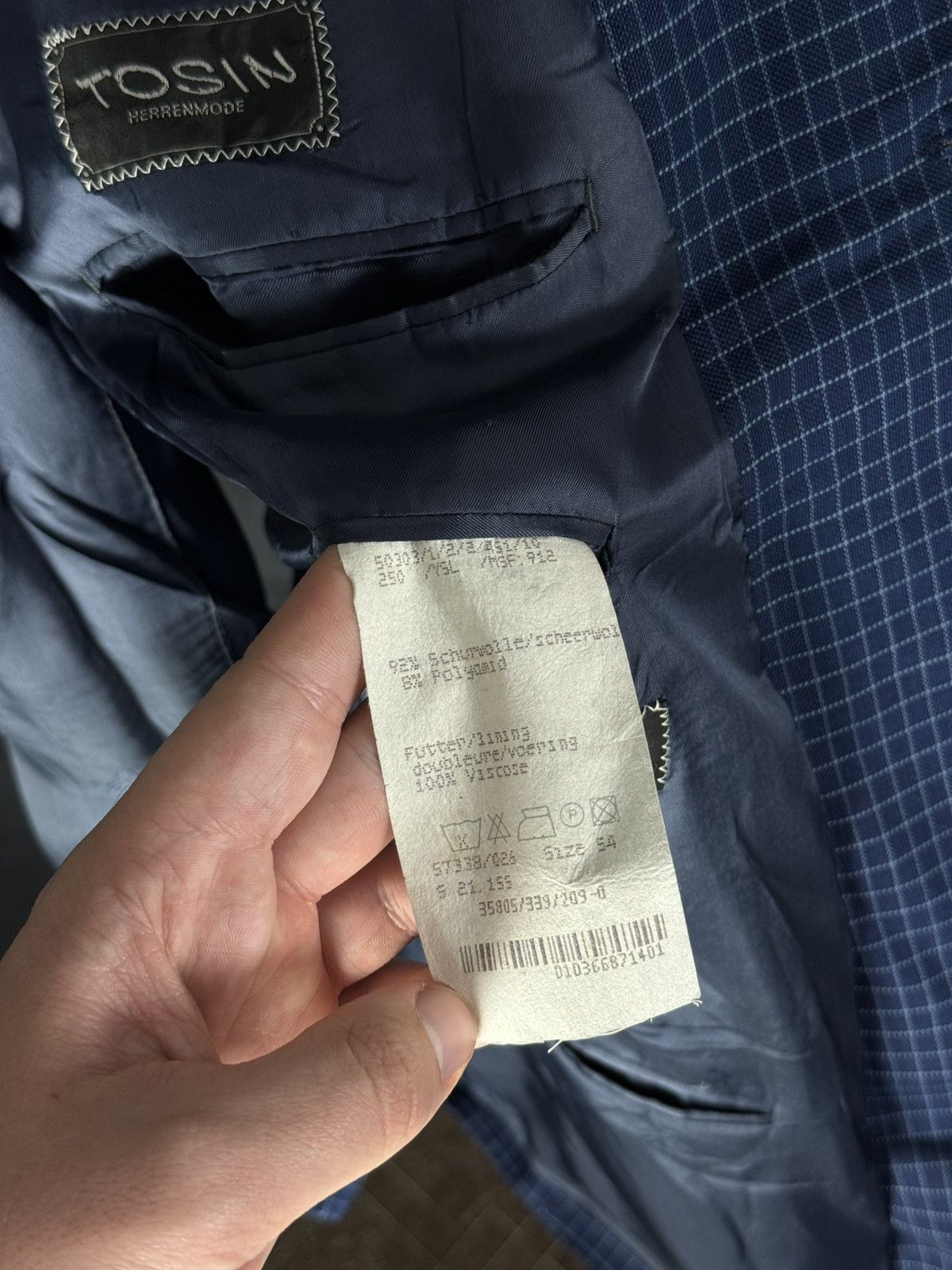 Yves Saint Laurent Yves Saint Laurent Vintage Mens Blue Coat Blazer Jacket Size 54R - 15 Thumbnail