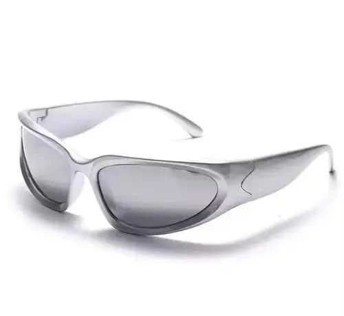 Other Dystopian Sunglasses Retro Silver Cyber Punk Archive Cosplay Size ONE SIZE - 4 Thumbnail