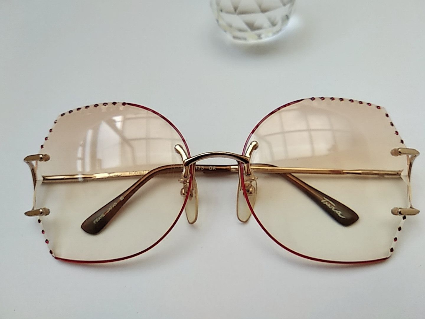 Vintage Vintage 80s TURA Mod 178 Diva Rimless Sunglasses Japan Size ONE SIZE - 4 Thumbnail