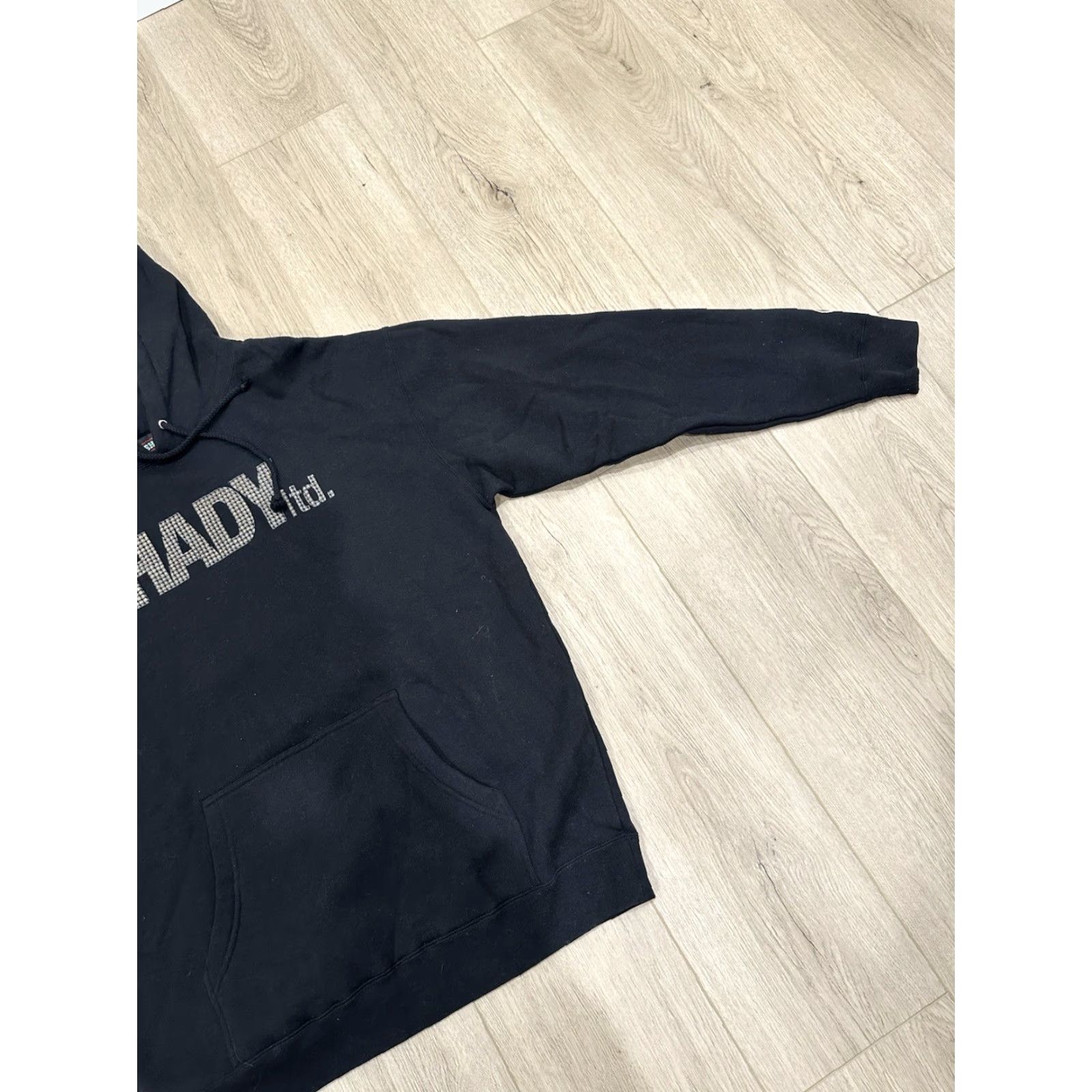 Logo 7 VINTAGE Shady Hoodie Mens Large L Black Crew Neck Cotton Blend Fleece Embroidered 8 Mile 1999-2000s Pullover Size US L / EU 52-54 / 3 - 2 Thumbnail