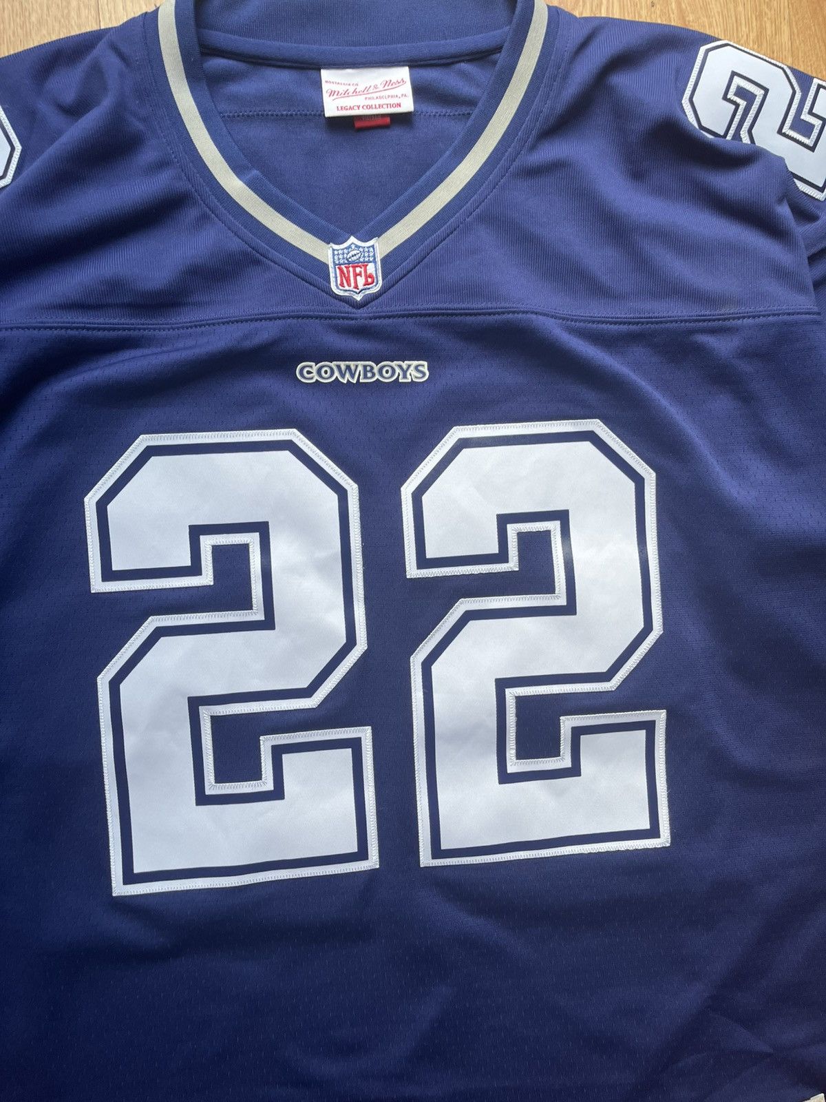 Mitchell & Ness T-shirt blue NFL Emmitt Smith 22 Size US XL / EU 56 / 4 - 4 Thumbnail