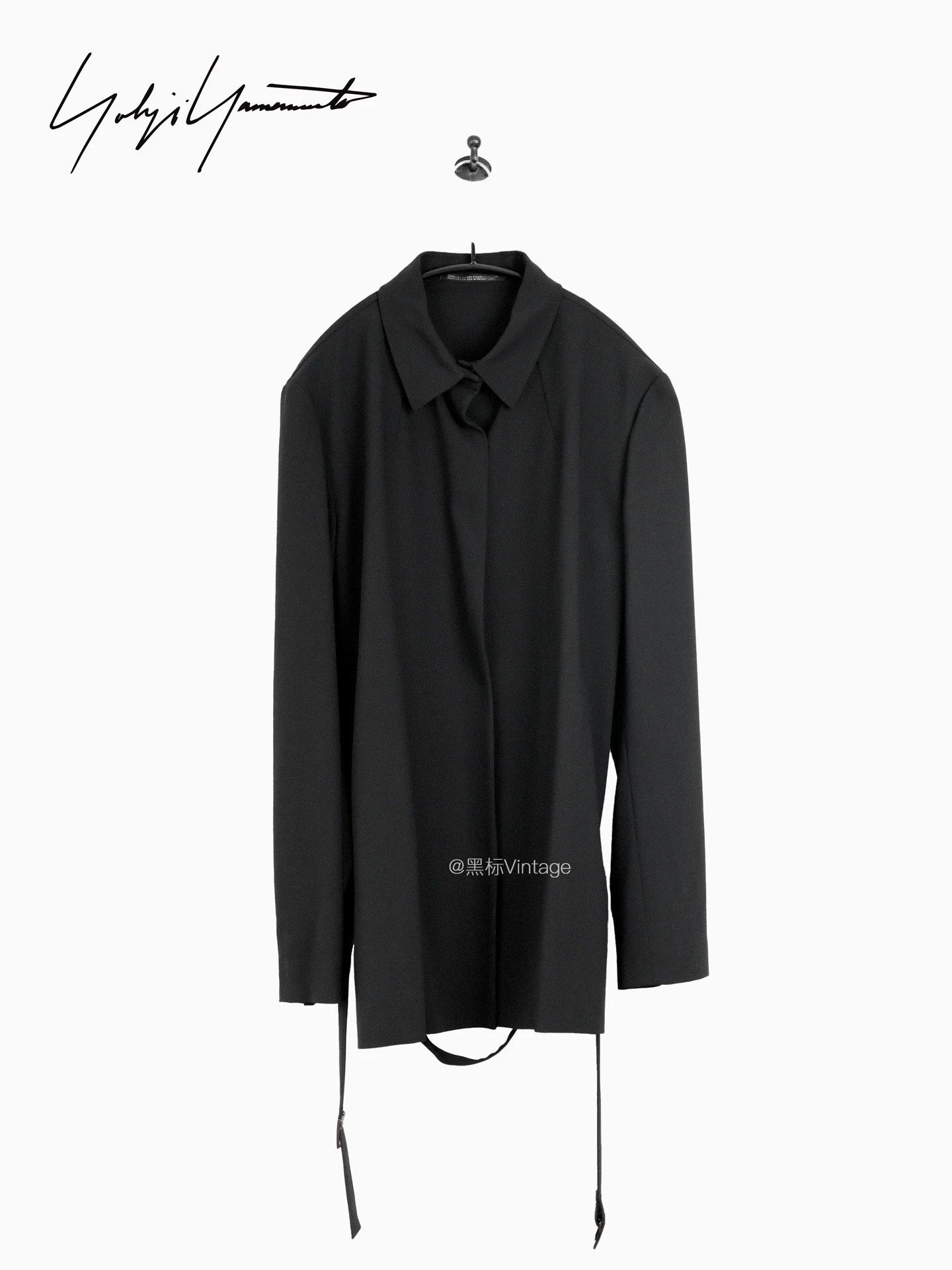 Yohji Yamamoto Yohji Yamamoto 13ss Vintage Minimalist Belted Jacket Size XS / US 0-2 / IT 36-38 - 1 Thumbnail