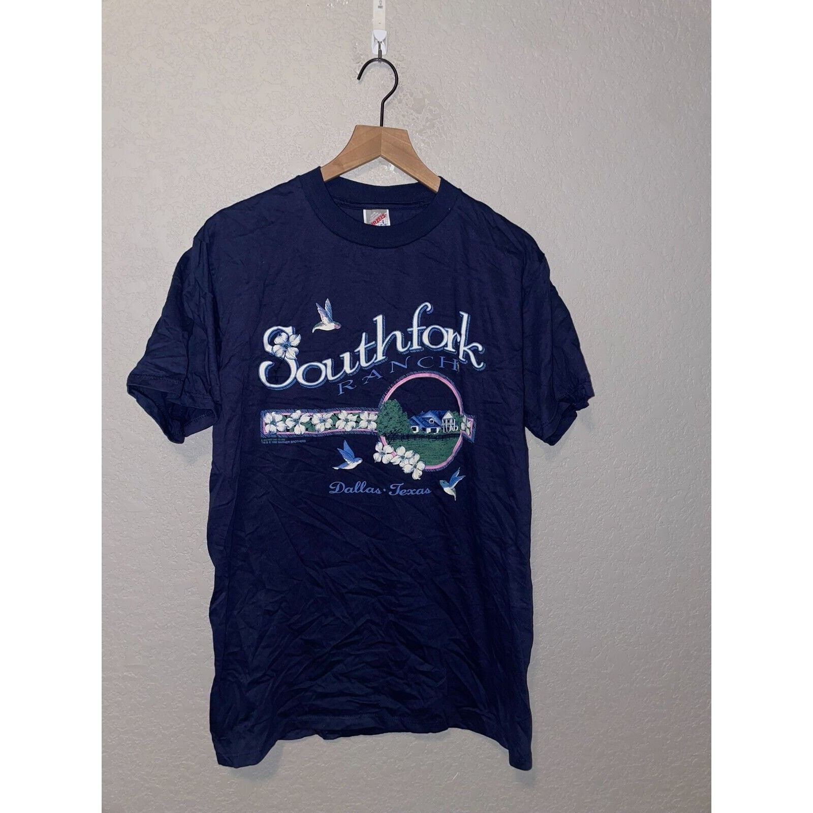 Vintage Vintage Dallas Shirt Southfork Ranch TX Texas Tee 90s Large Size US L / EU 52-54 / 3 - 1 Thumbnail
