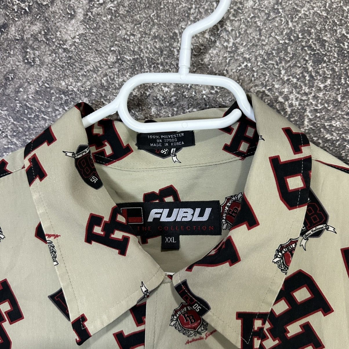 Fubu Vintage Rare Fubu Rap Monogram Shirt Size US XXL / EU 58 / 5 - 8 Thumbnail