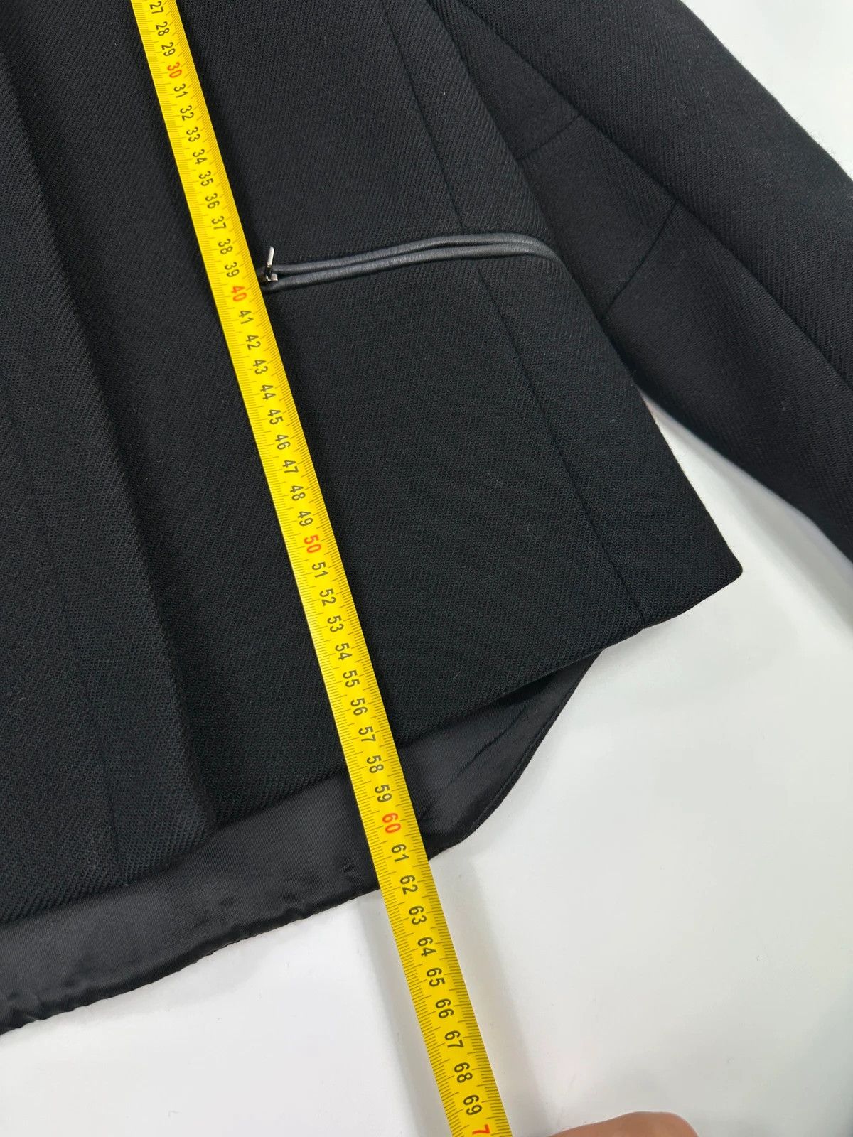 Prada Prada Milano FW1999 Black Wool & Leather Jacket Size S / US 4 / IT 40 - 14 Thumbnail