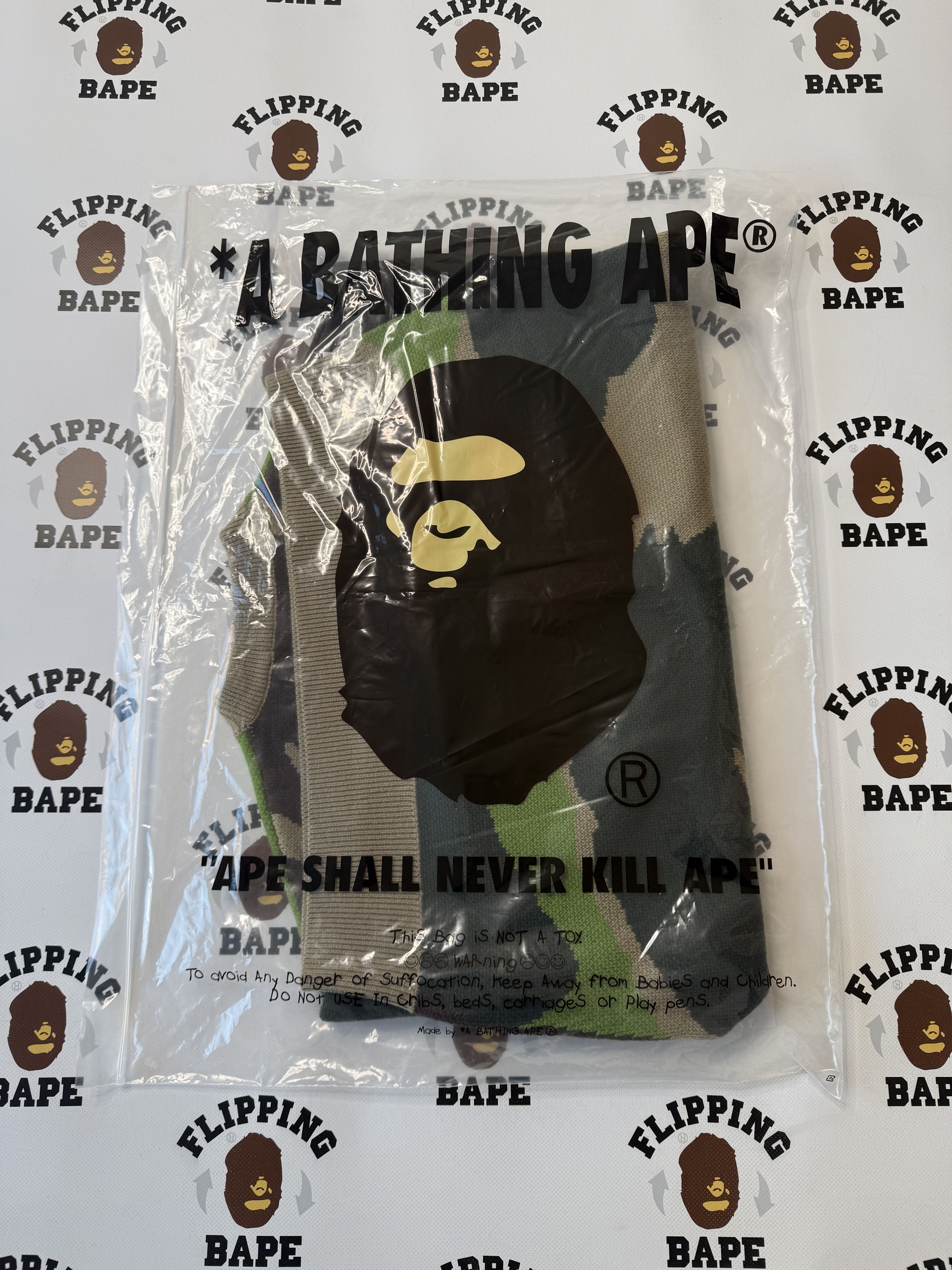 Bape BAPE MEGA ABC CAMO KNIT CREWNECK SWEATSHIRT Size US M / EU 48-50 / 2 - 14 Thumbnail