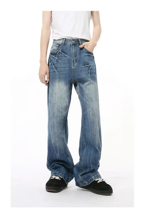 Japanese Brand Kin American cleanfit washed heavy duty fashionable jeans Size US 34 / EU 50 - 7 Thumbnail